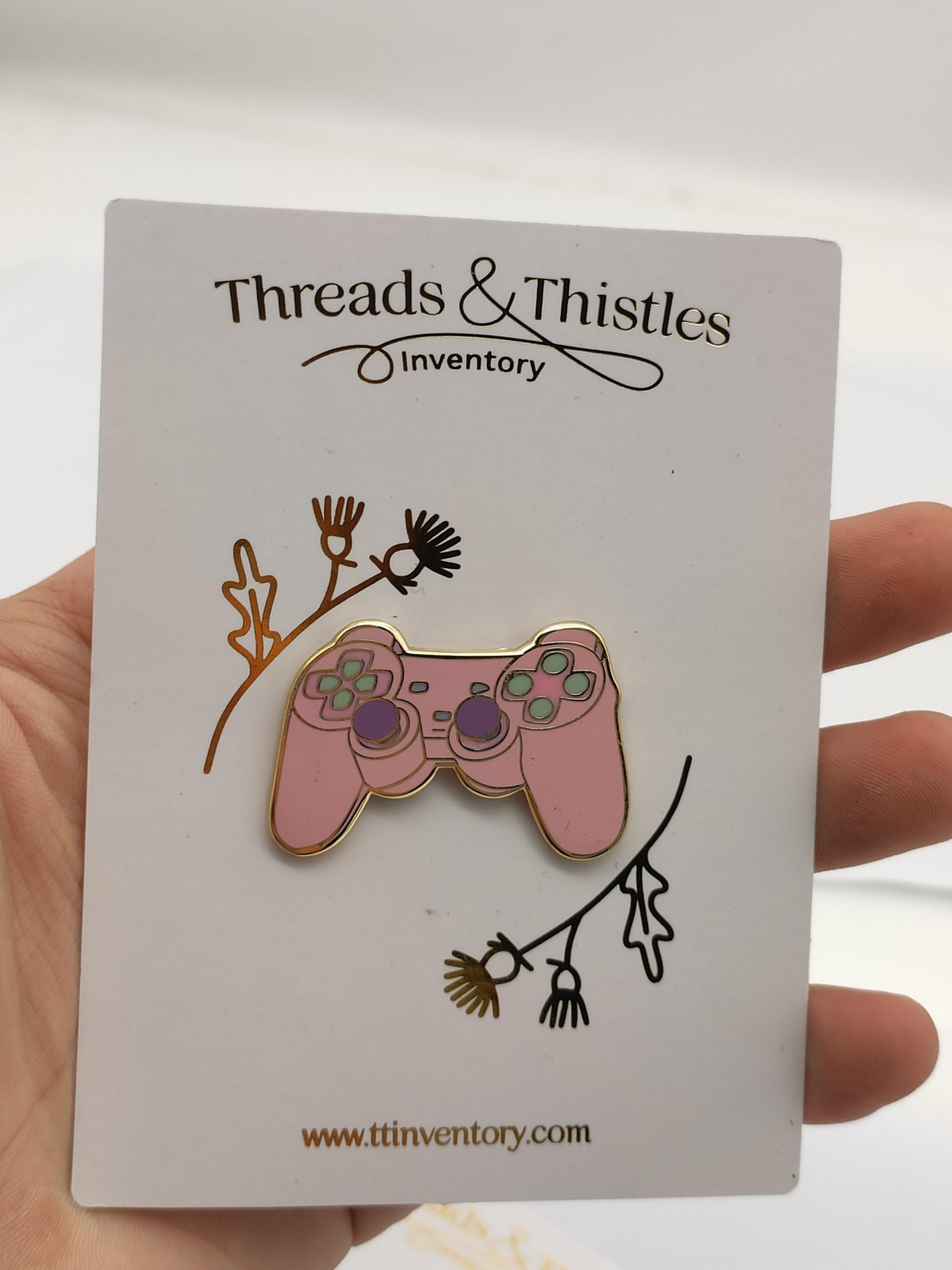 Controller - Enamel Pin Threads & Thistles Inventory 