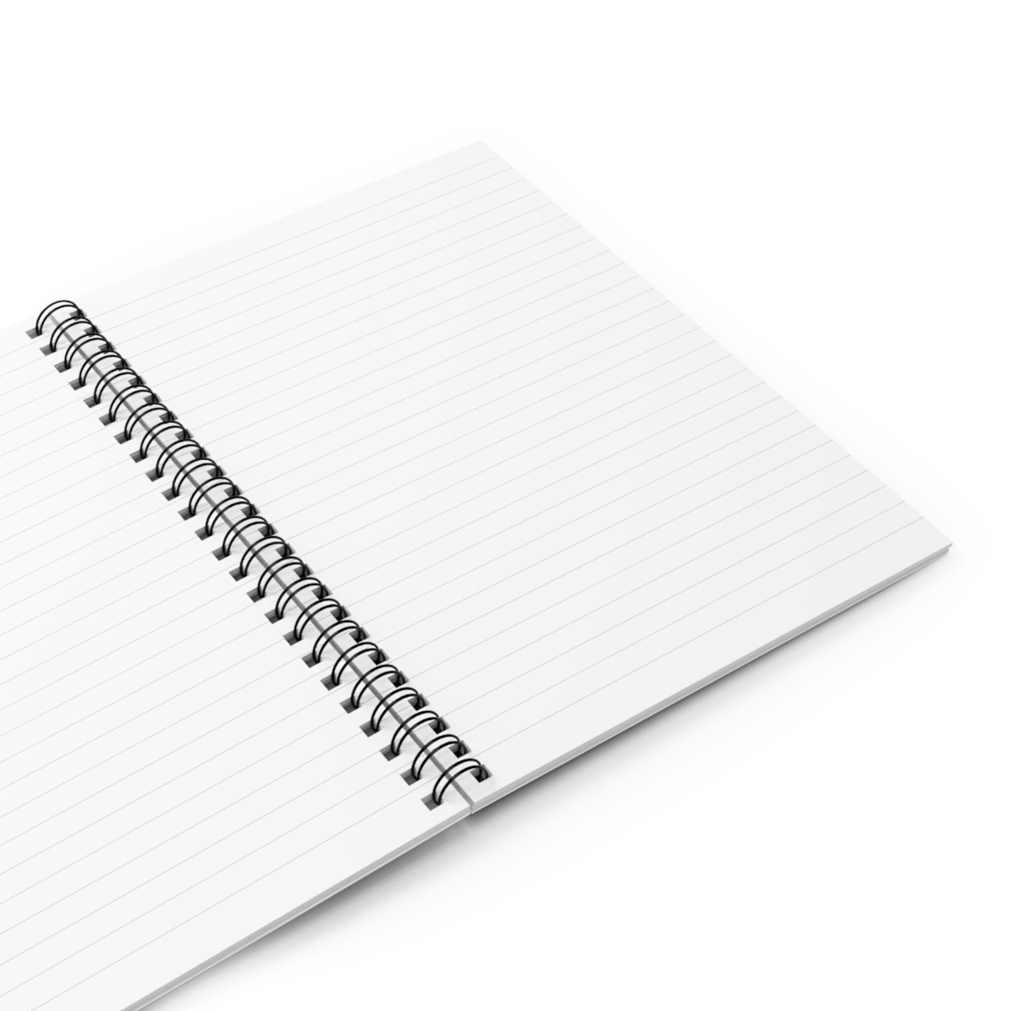 Cozy Hobby Vignette | Spiral Notebook - Ruled Line | Cozy Games & Hobbies Paper products Printify