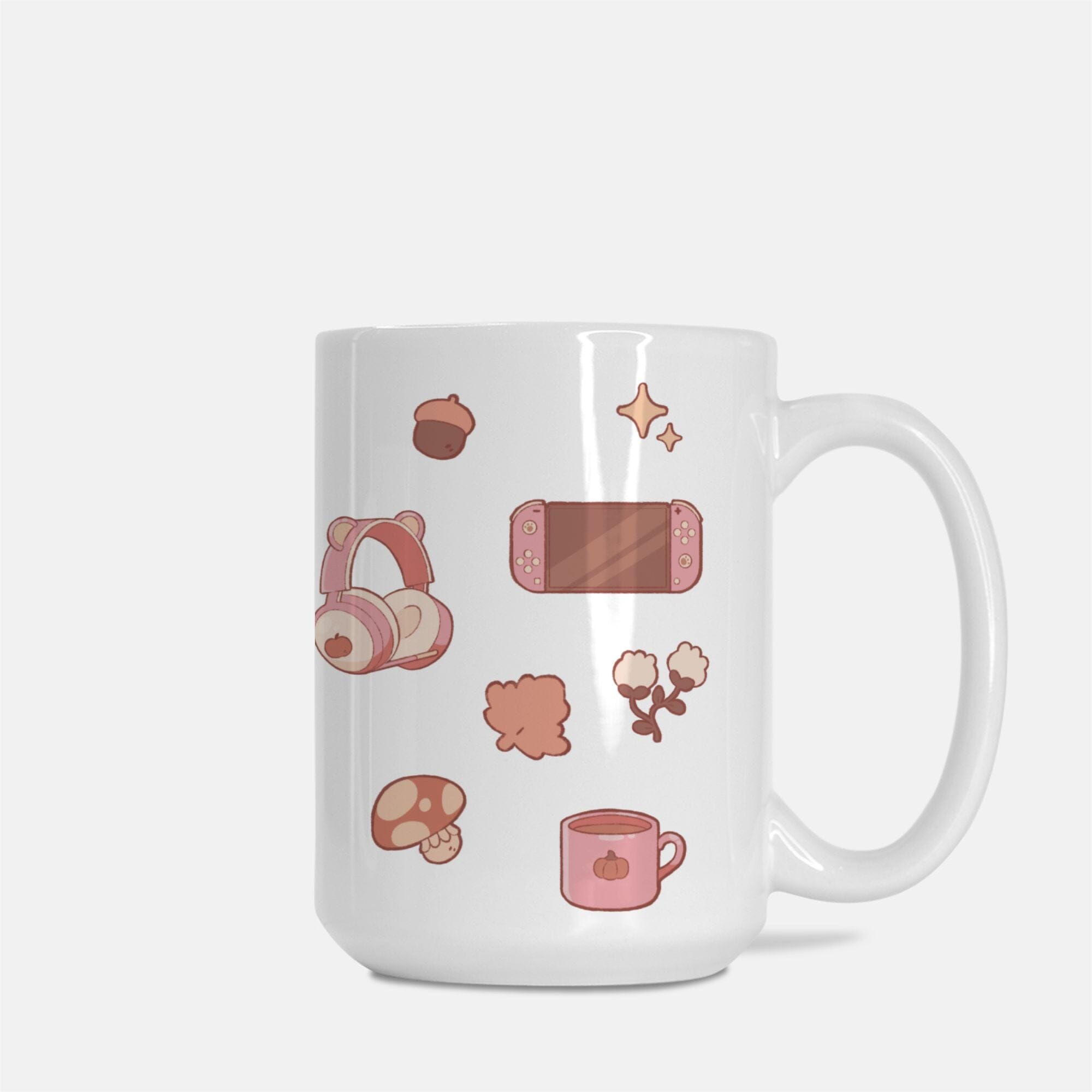 Cozy Gaming in Fall | Mug Deluxe 15oz. | Cozy Games Mugs Threads & Thistles Inventory