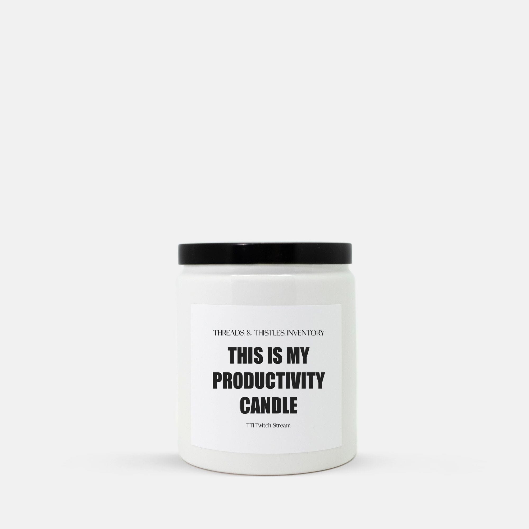 Productivity Candle | Candle Ceramic 8oz | TTI Stream Candles Threads & Thistles Inventory Black Honeydew Melon