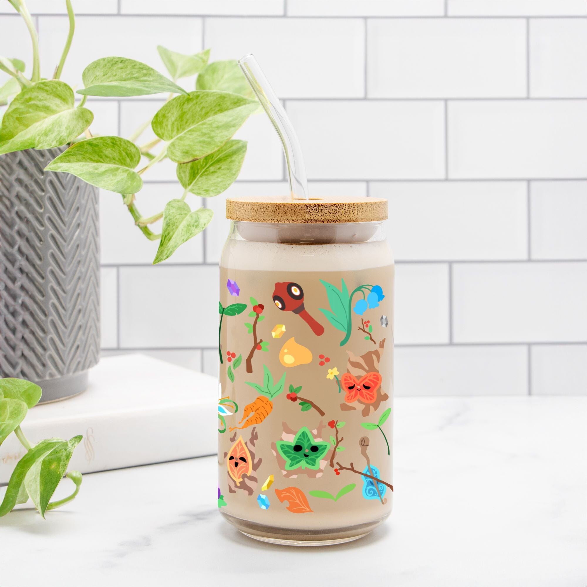 Colorful Koroks | Glass Tumbler | The Legend of Zelda Tumblers Threads & Thistles Inventory