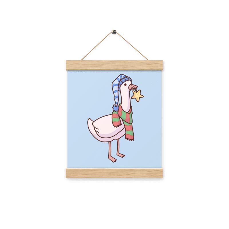 Christmas Goose | Poster with hangers | TTI Stream Christmas Threads & Thistles Inventory
