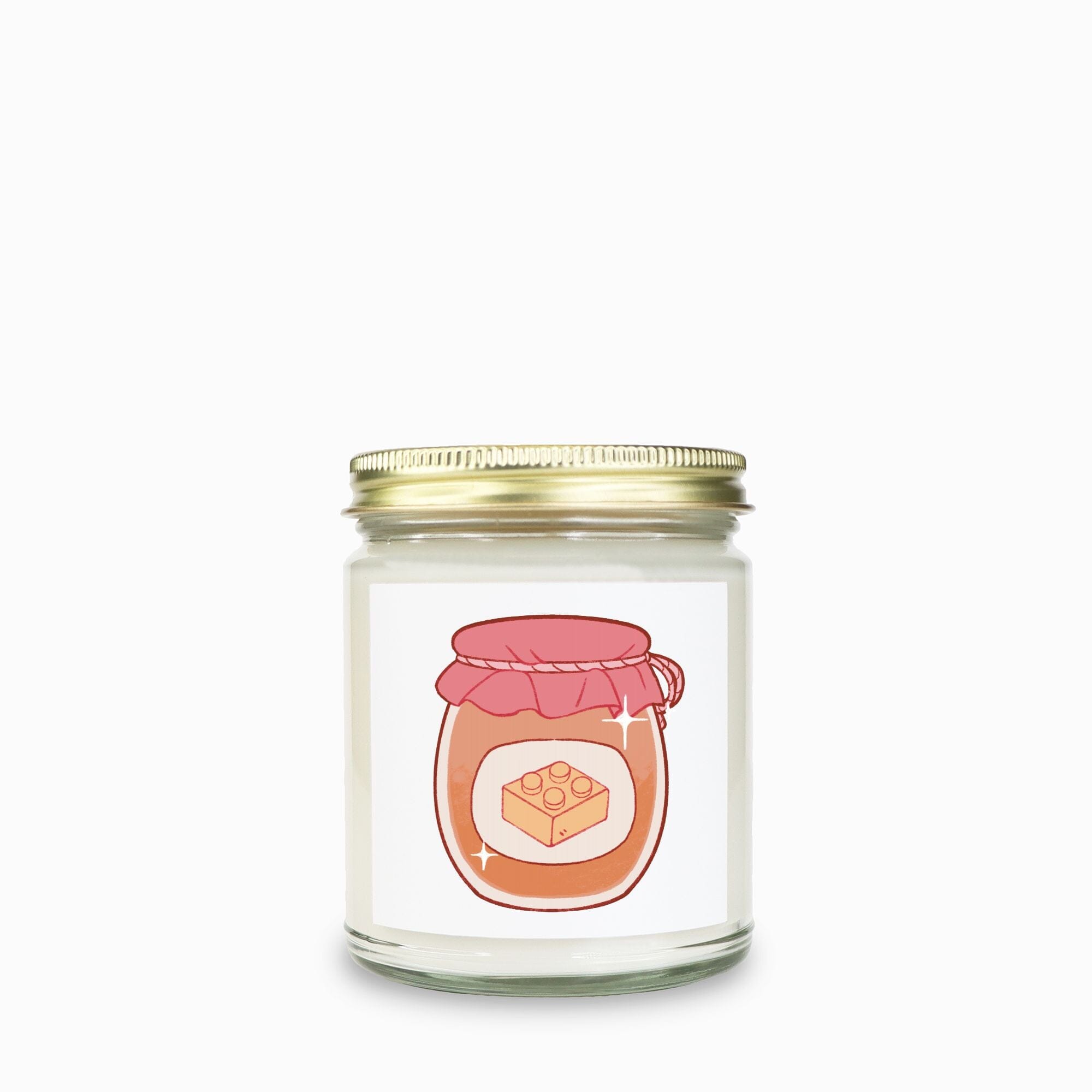 Lego Hobby | Candle Clear Jar 9oz | Cozy Games & Hobbies Candles Threads & Thistles Inventory Vanilla Bean