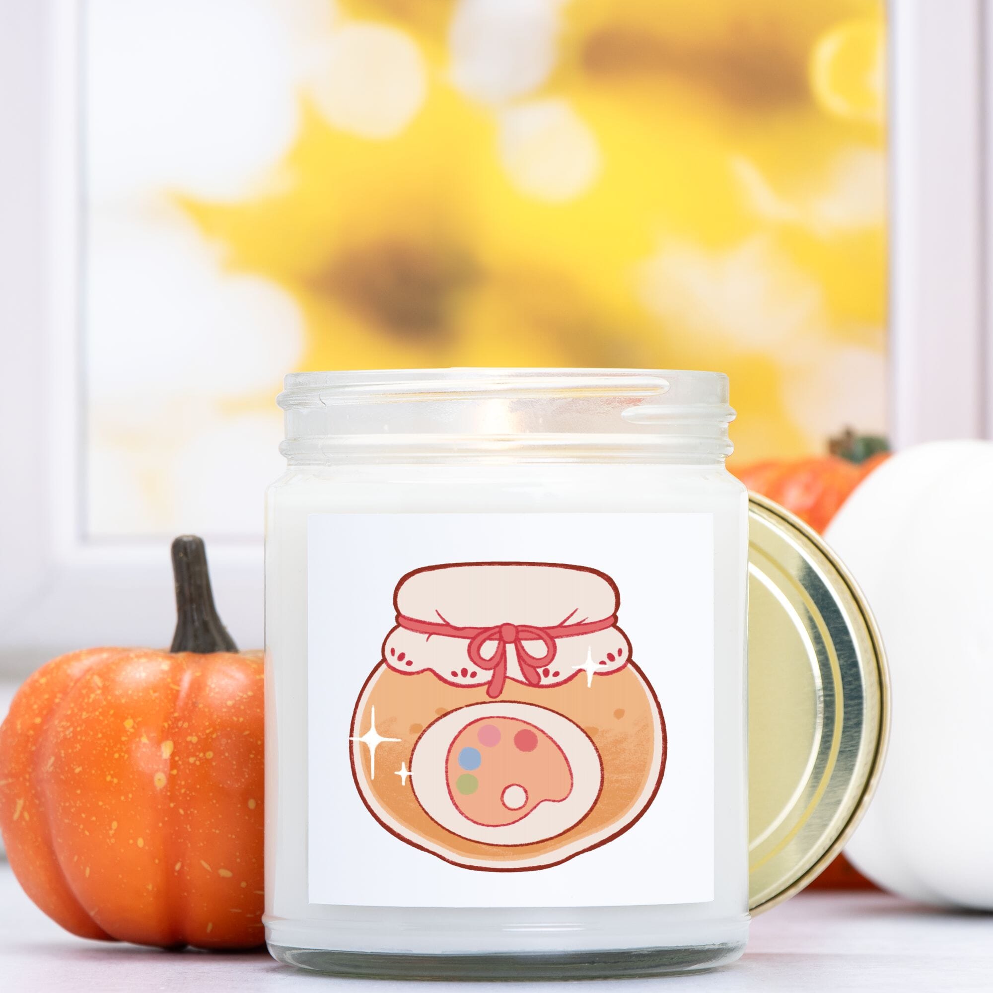 Art Hobby | Candle Clear Jar 9oz | Cozy Games & Hobbies Candles Threads & Thistles Inventory