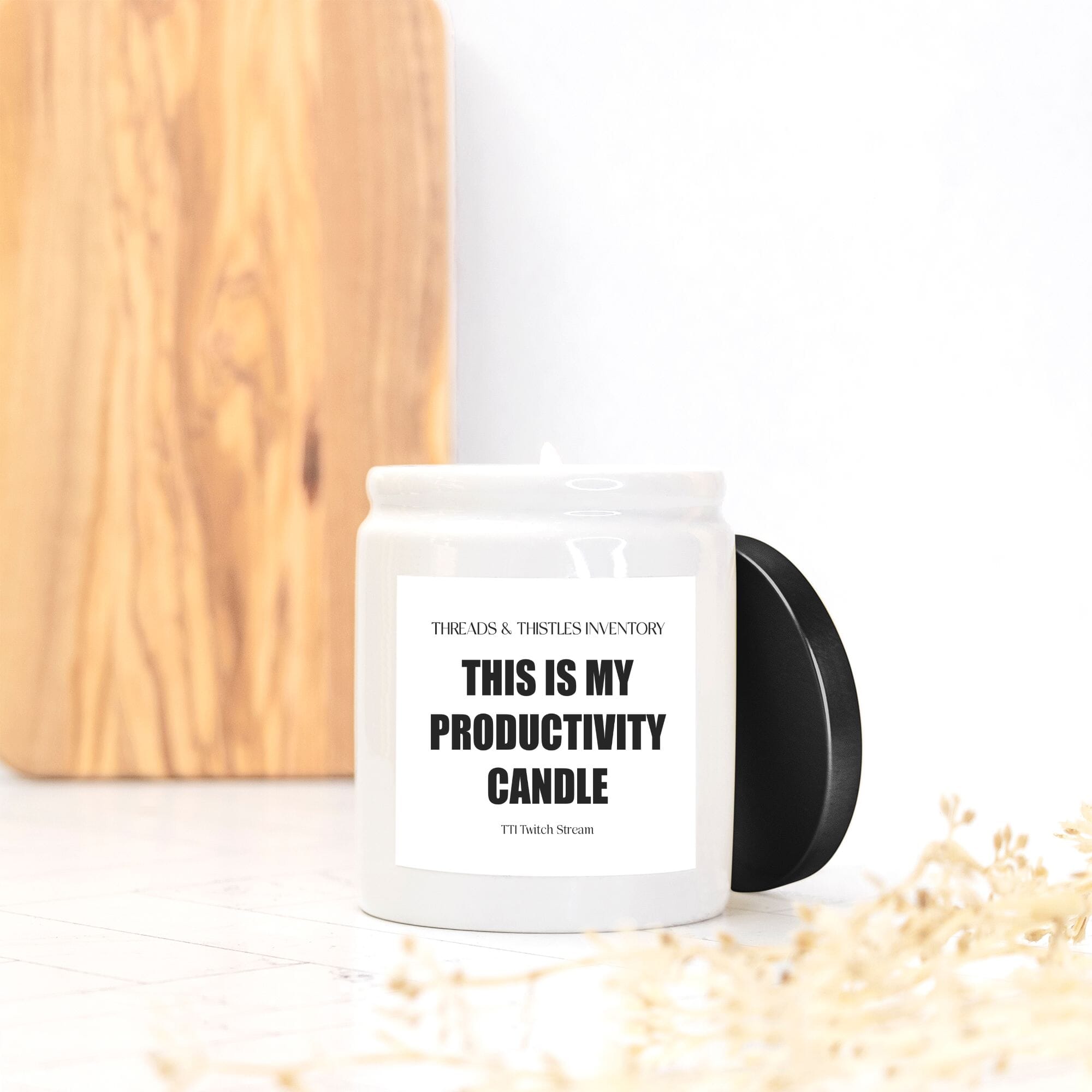Productivity Candle | Candle Ceramic 8oz | TTI Stream Candles Threads & Thistles Inventory