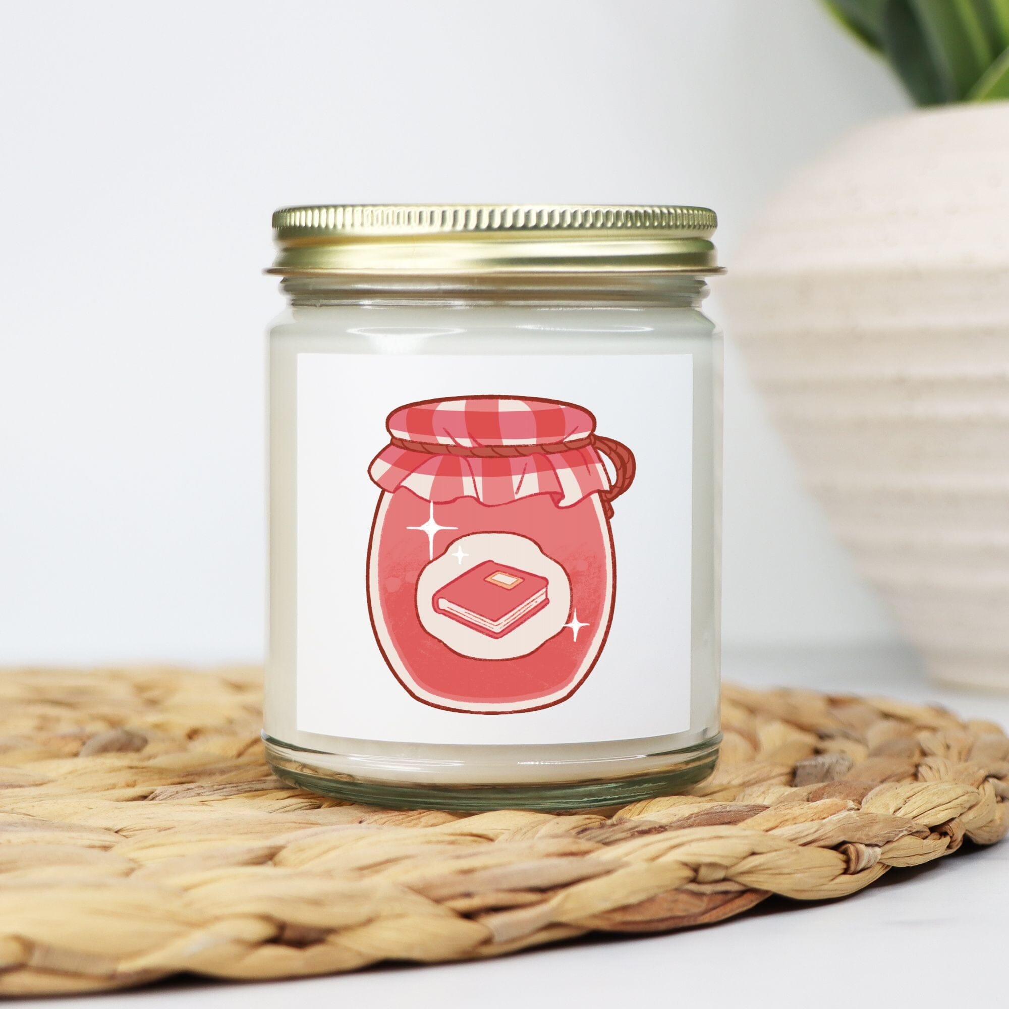 Reading & Journaling Hobby | Candle Clear Jar 9oz | Cozy Games & Hobbies Candles Threads & Thistles Inventory