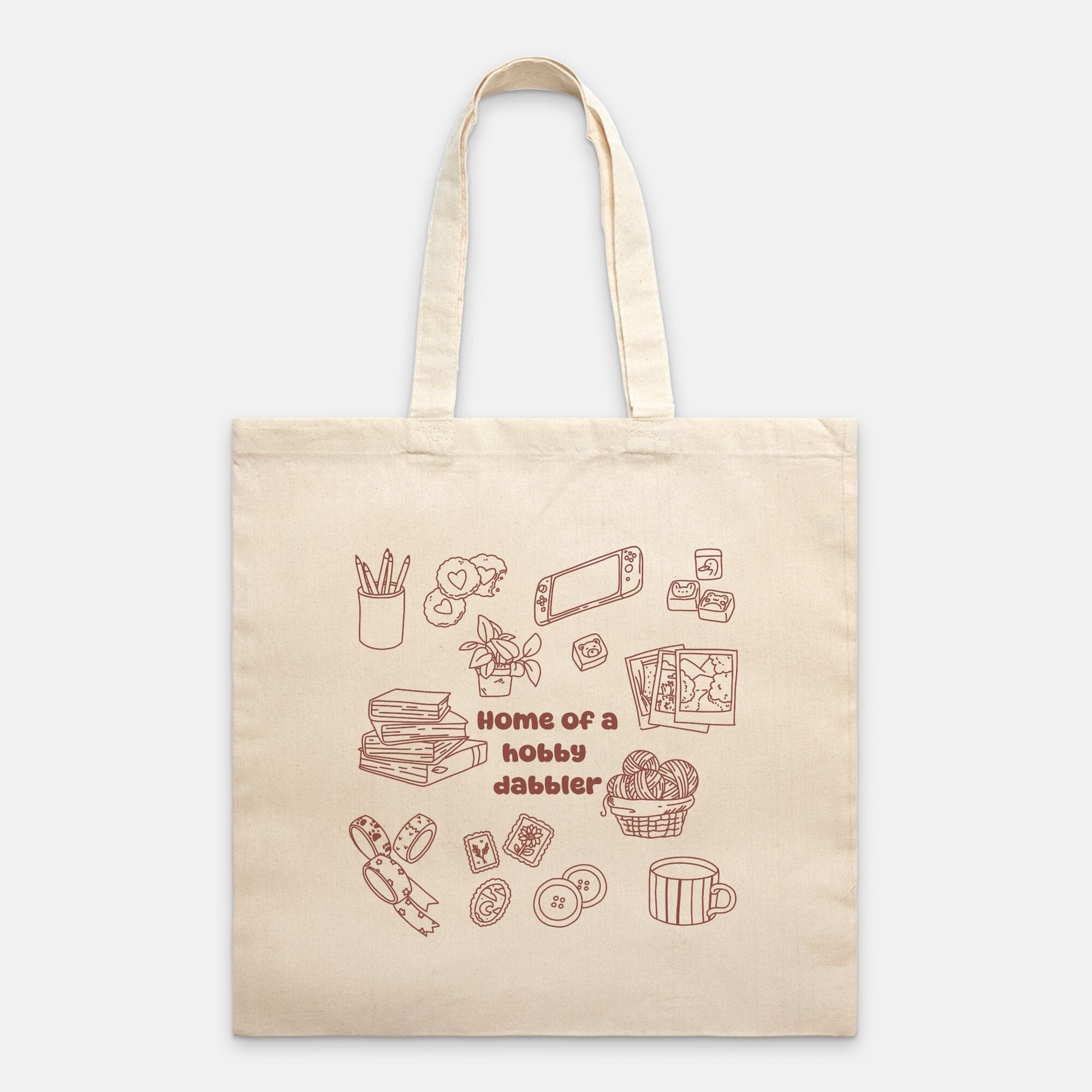 Hobby Dabbler | Tote Bag Lightweight | Cozy Games & Hobbies Tote Bags Threads & Thistles Inventory