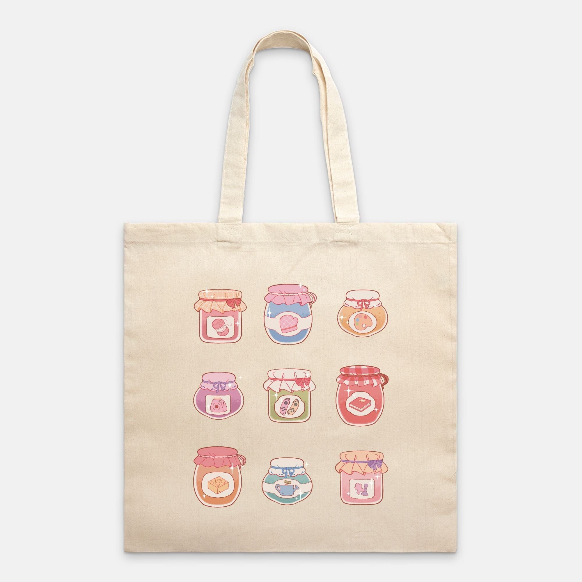 Hobby Jams | Tote Bag Lightweight | Cozy Games & Hobbies Tote Bags Threads & Thistles Inventory Natural