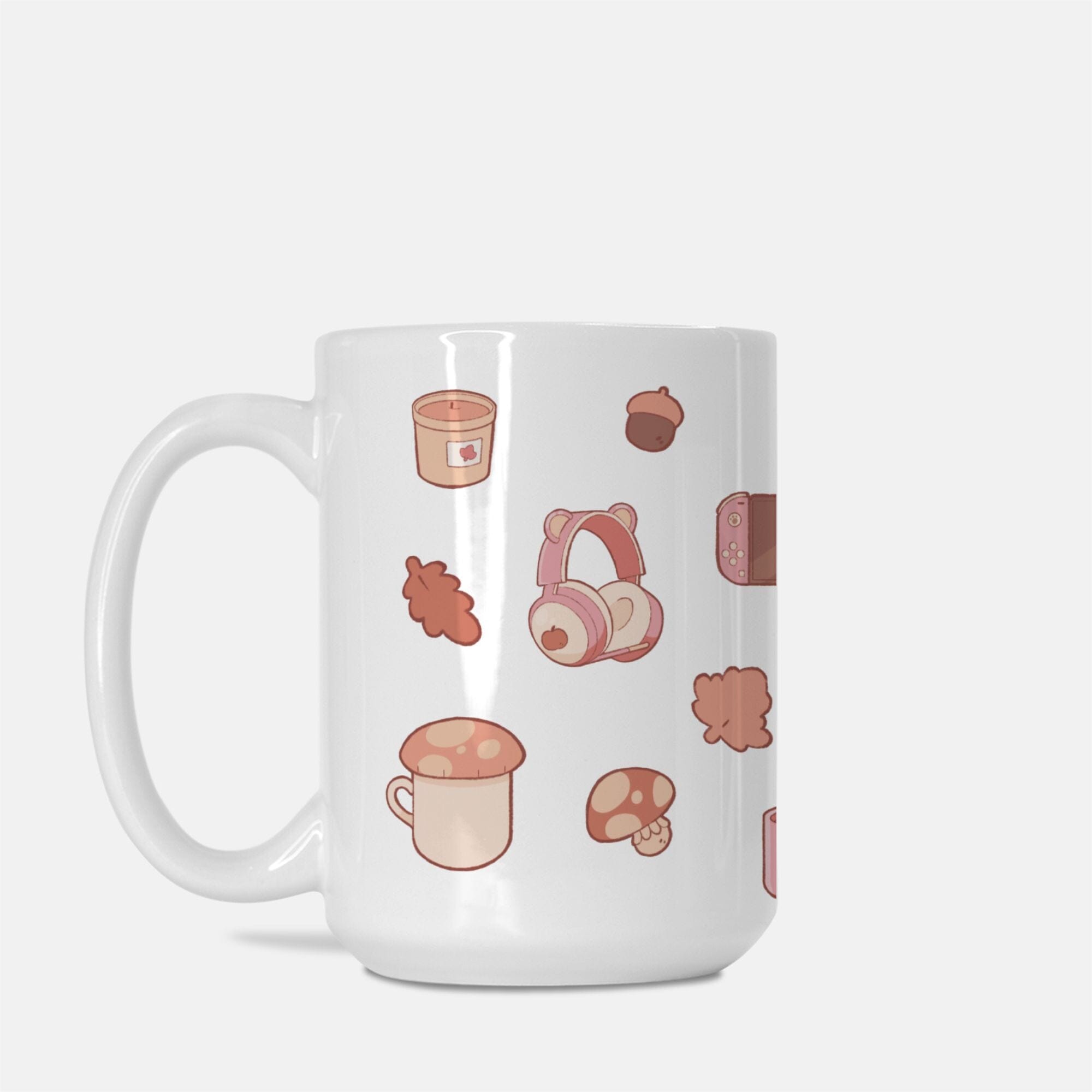 Cozy Gaming in Fall | Mug Deluxe 15oz. | Cozy Games Mugs Threads & Thistles Inventory