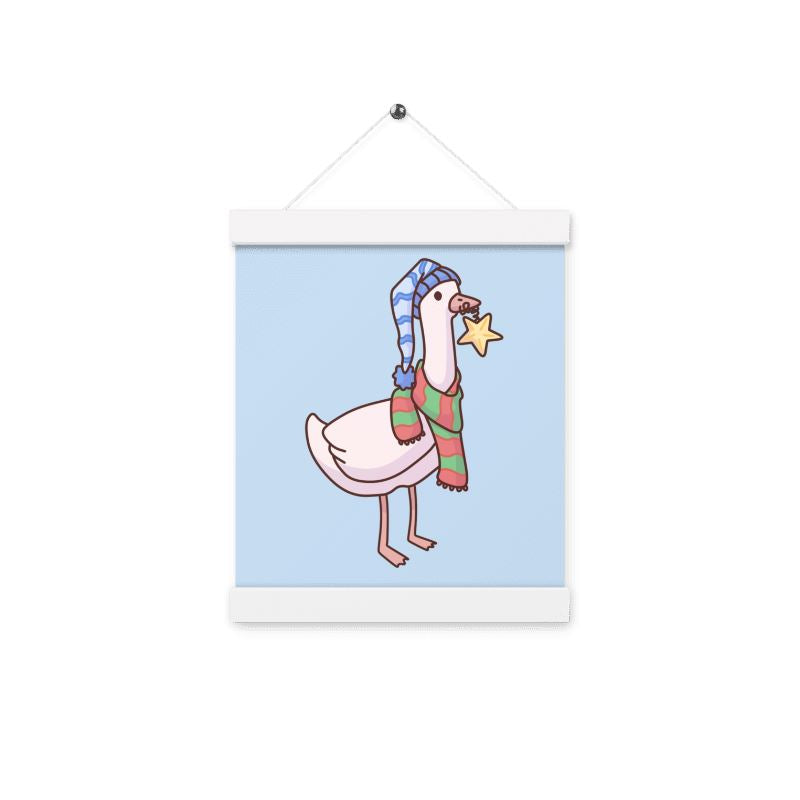 Christmas Goose | Poster with hangers | TTI Stream Christmas Threads & Thistles Inventory