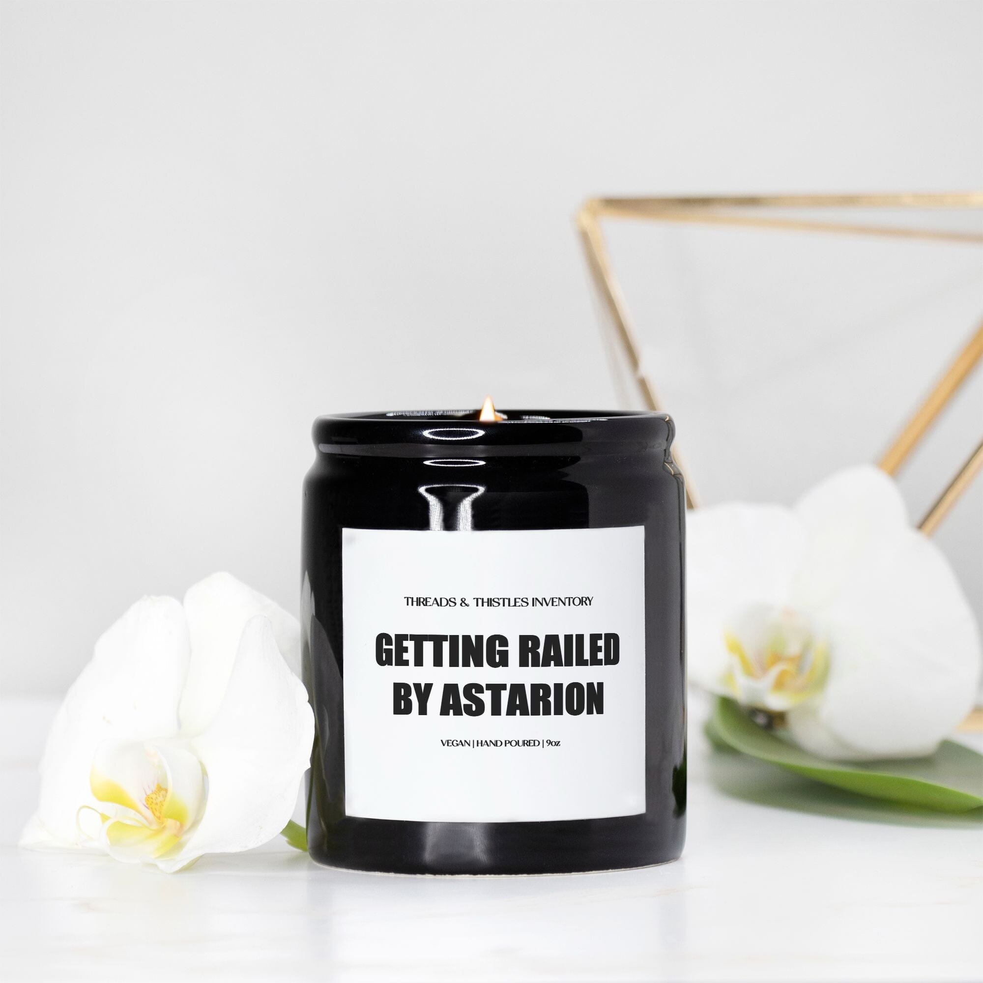 Getting Railed by Astarion | Candle Ceramic 8oz | Baldur's Gate Candles Threads & Thistles Inventory