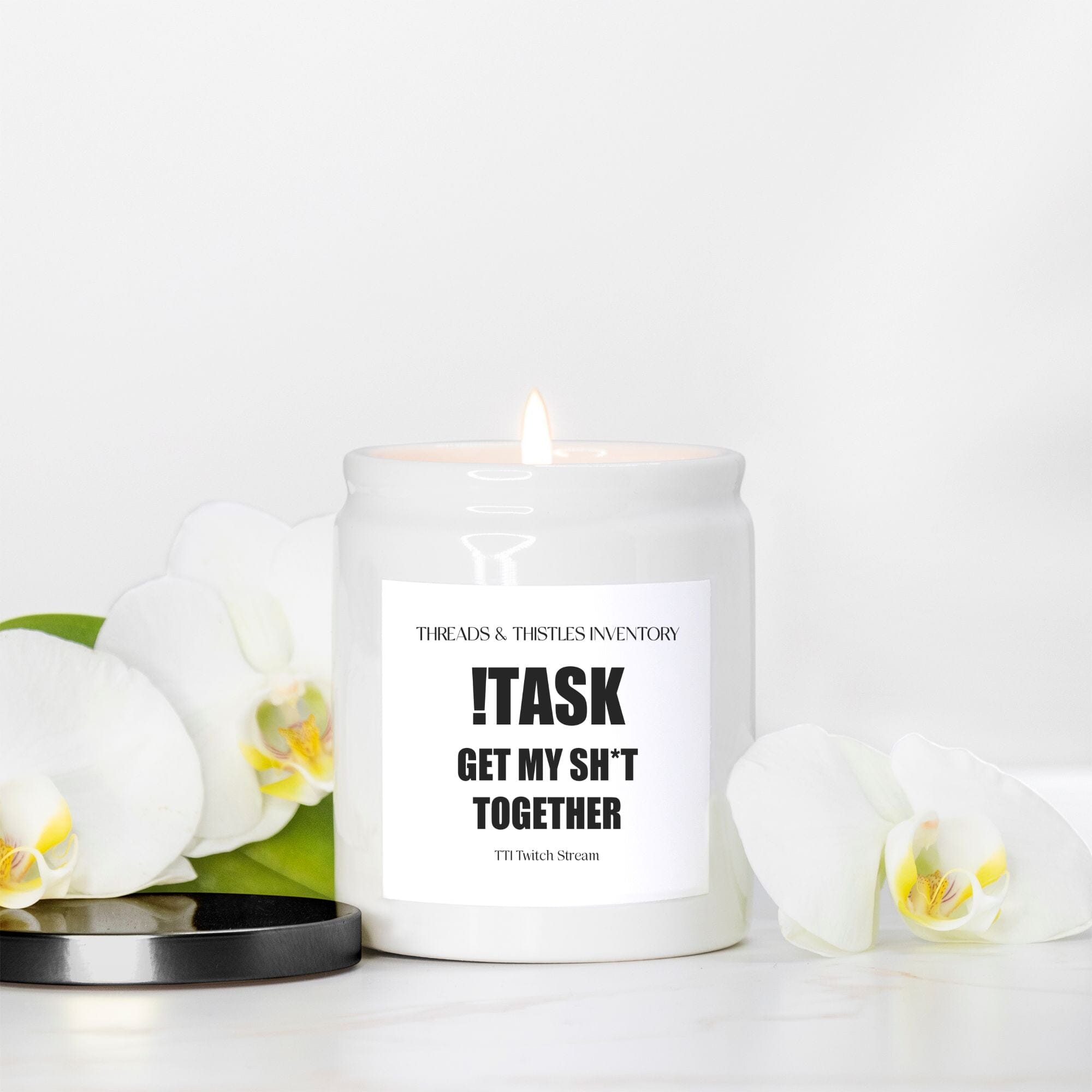 !Task | Candle Ceramic 8oz | TTI Stream Candles Threads & Thistles Inventory