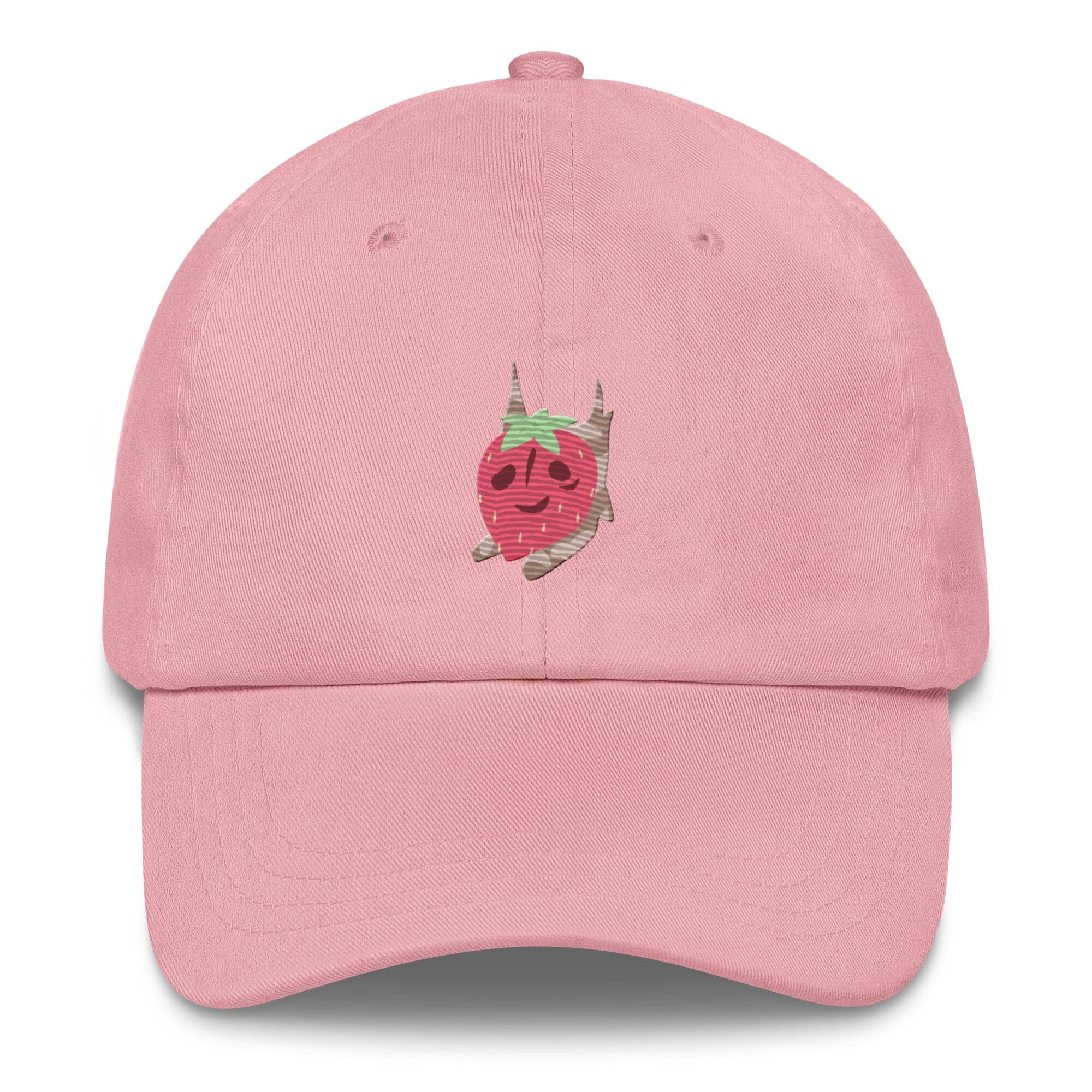 Strawberry Korok | Embroidered Dad hat | Titty Tea Zelda Threads & Thistles Inventory Pink