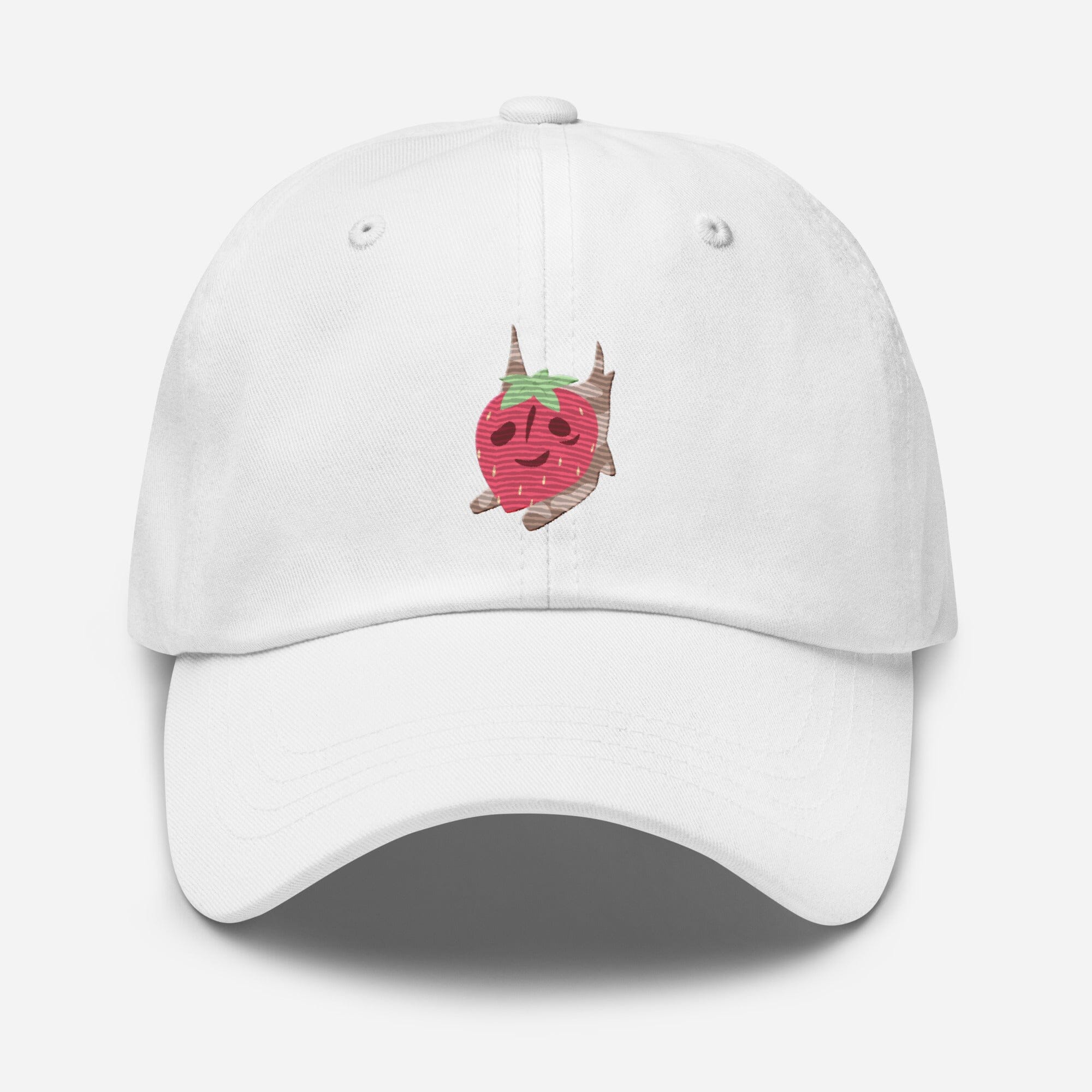 Strawberry Korok | Embroidered Dad hat | Titty Tea Zelda Threads & Thistles Inventory