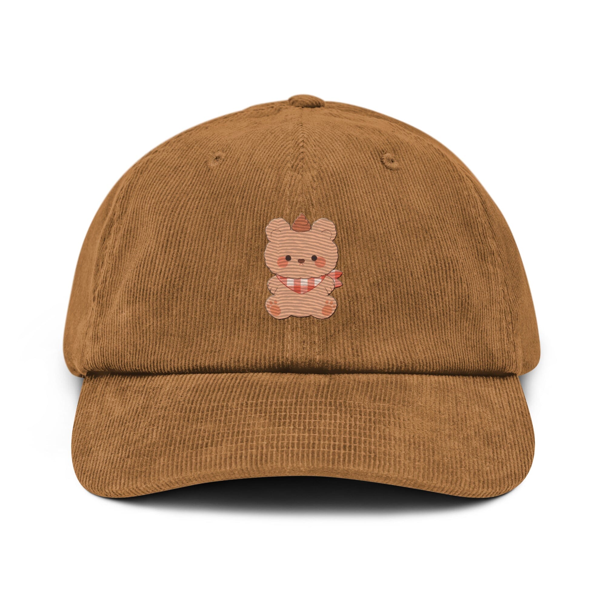 Overstimulated Bear | Corduroy hat | Cozy Games & Hobbies Threads & Thistles Inventory Camel