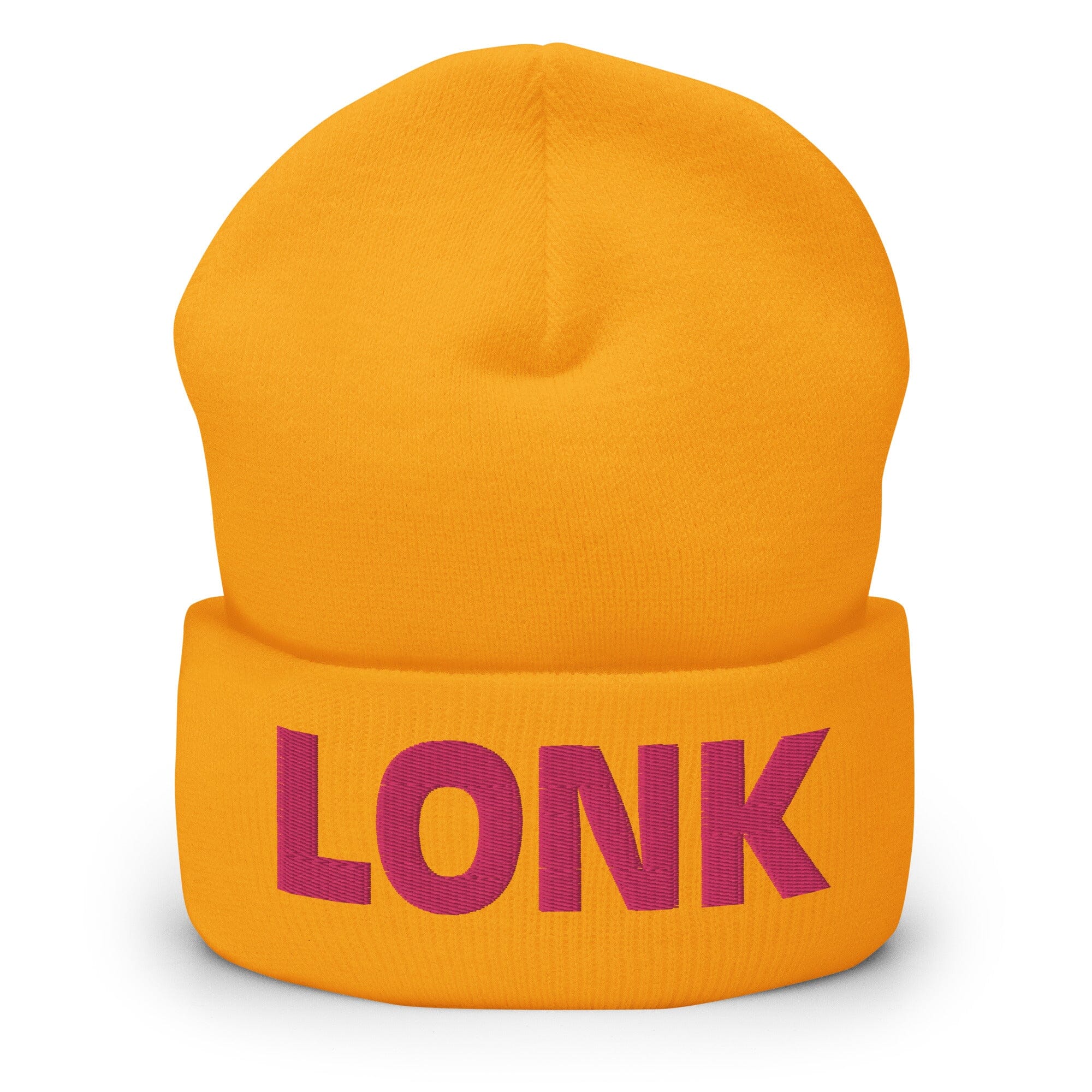 LONK | Embroidered Cuffed Beanie | Titty Tea Zelda Threads & Thistles Inventory Gold