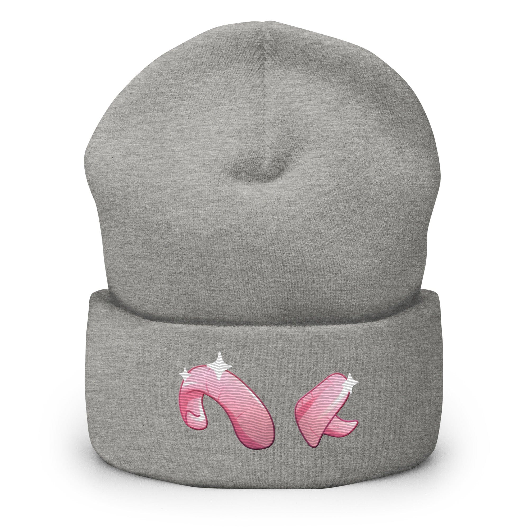 Kawaii Tiefling | Cuffed Beanie | Baldur's Gate Threads & Thistles Inventory Heather Grey