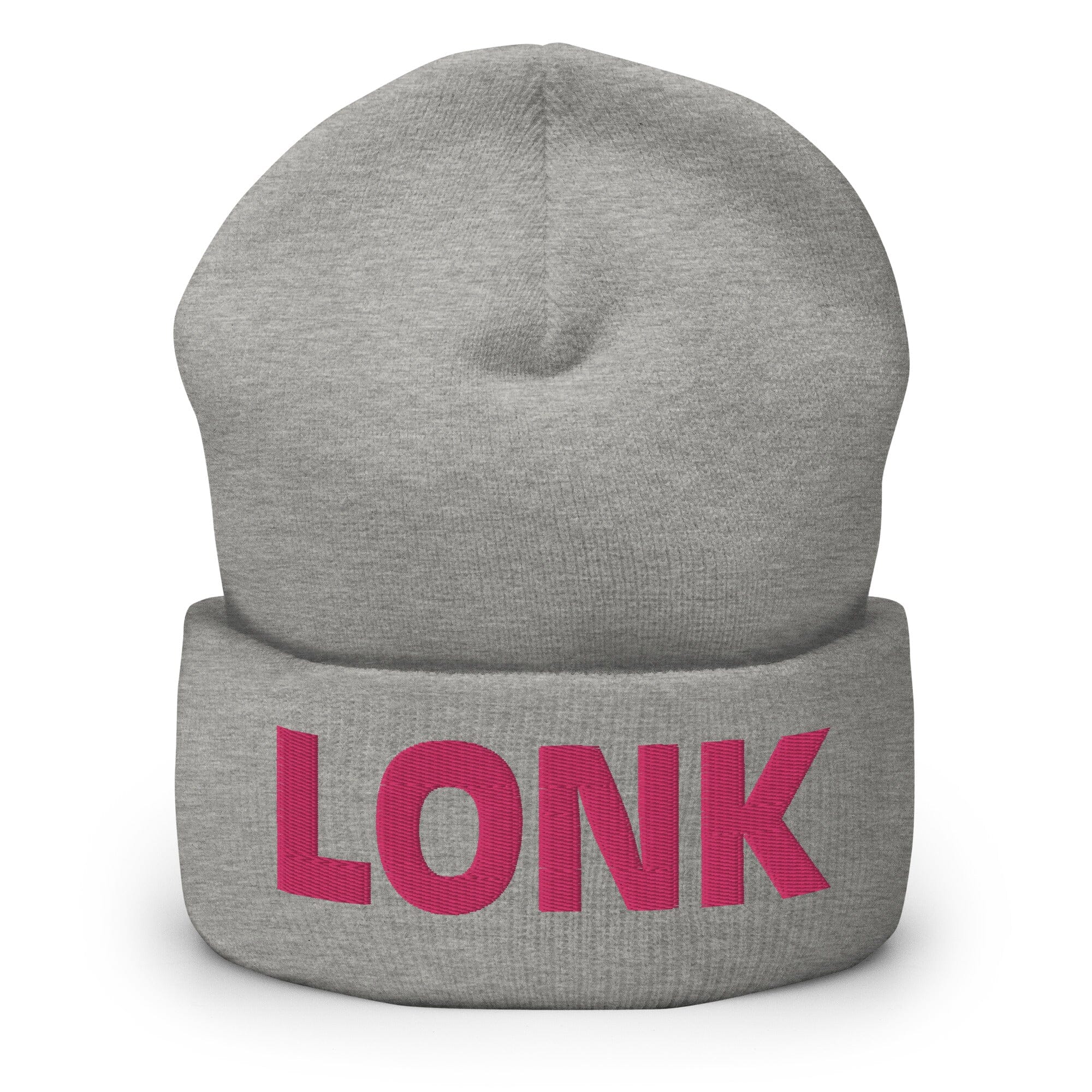 LONK | Embroidered Cuffed Beanie | Titty Tea Zelda Threads & Thistles Inventory Heather Grey