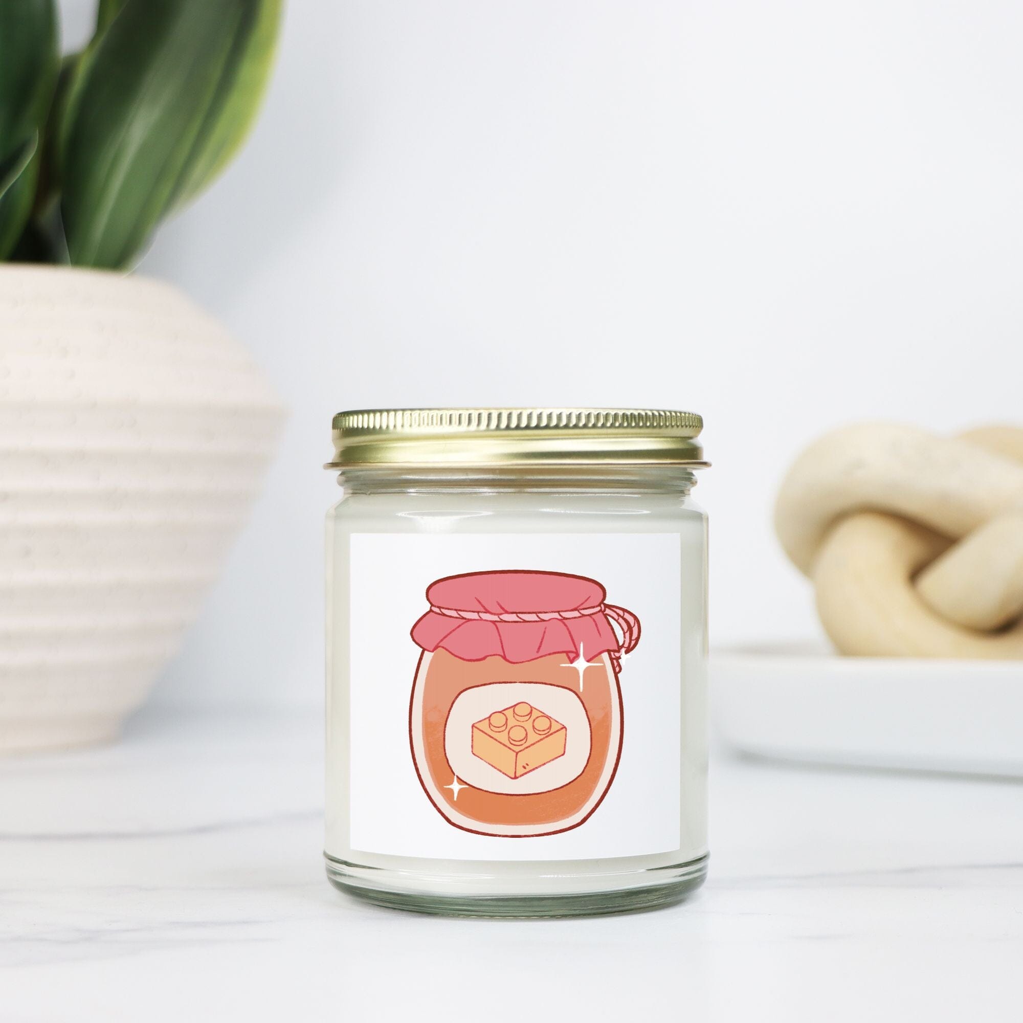 Lego Hobby | Candle Clear Jar 9oz | Cozy Games & Hobbies Candles Threads & Thistles Inventory