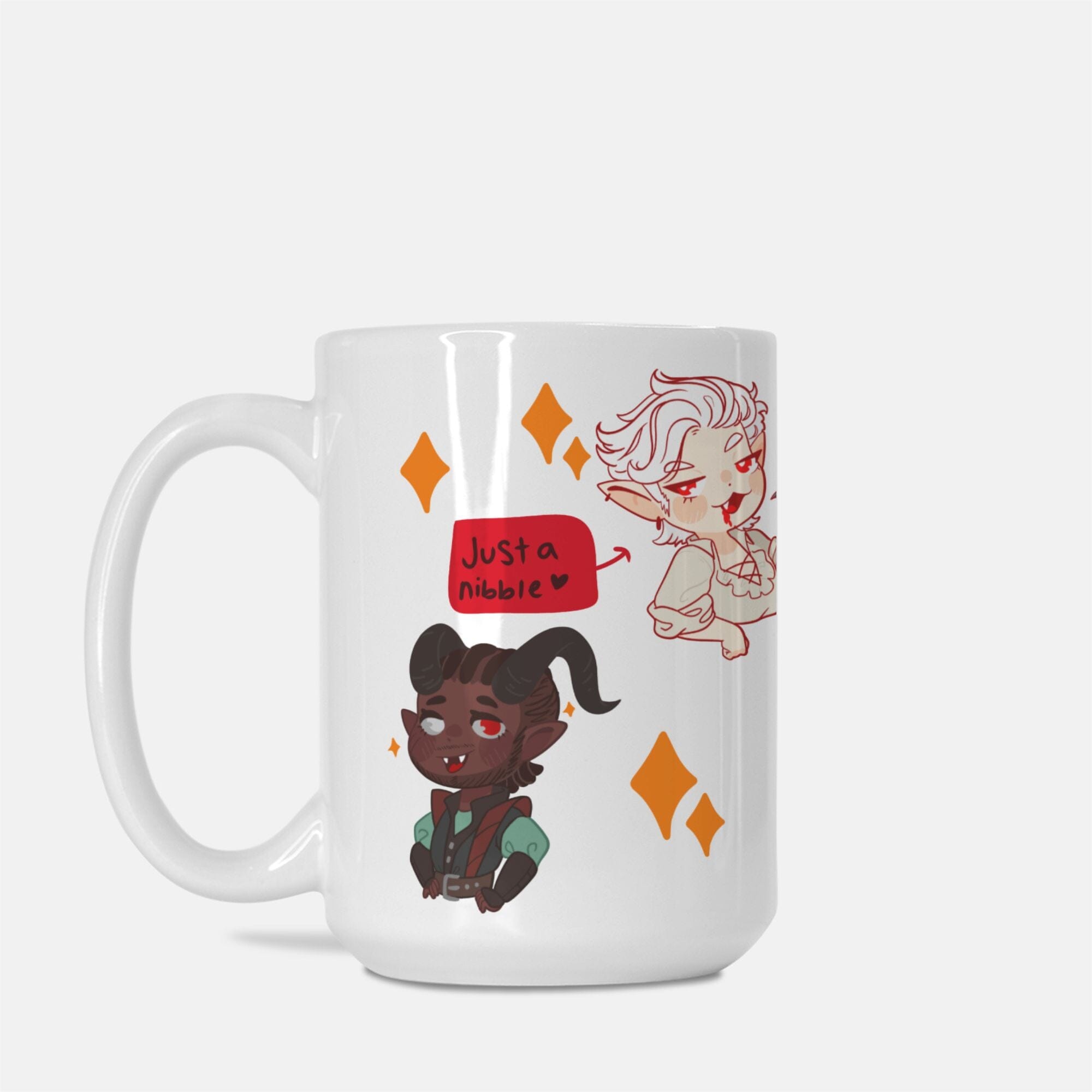 Chibi Baldur's Gate | Mug Deluxe 15 oz. | Baldur's Gate Mugs Threads & Thistles Inventory