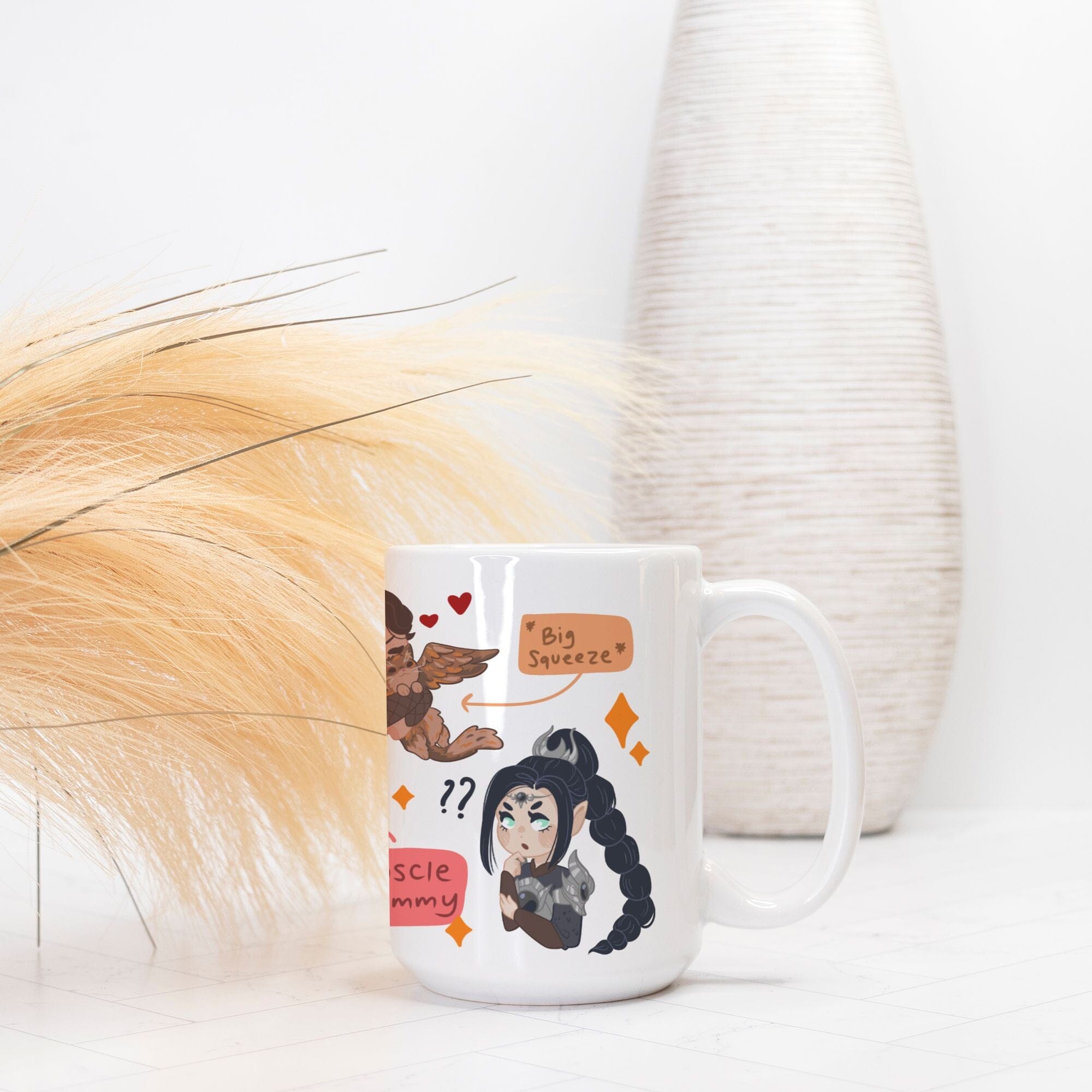 Chibi Baldur's Gate | Mug Deluxe 15 oz. | Baldur's Gate Mugs Threads & Thistles Inventory 