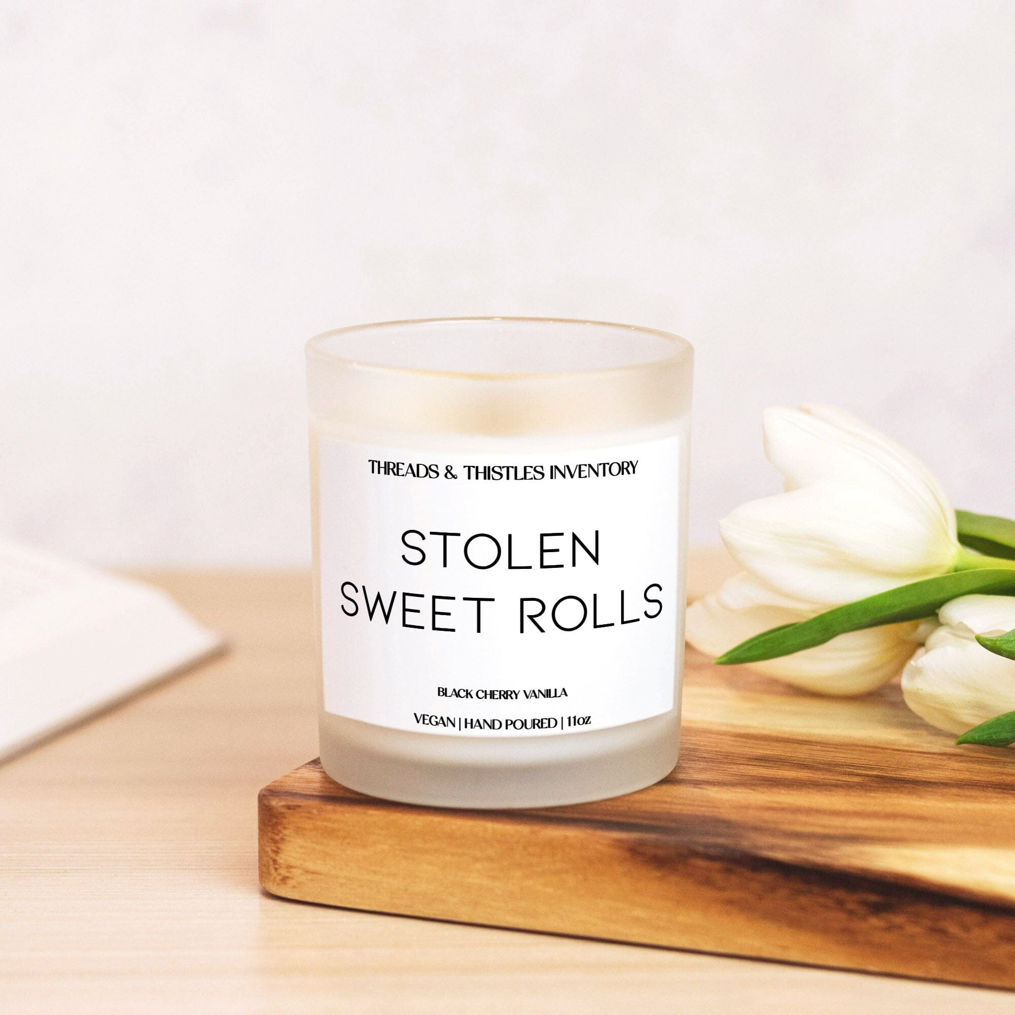 Stolen Sweet Rolls | 11oz Candle | Skyrim Candles Threads & Thistles Inventory 