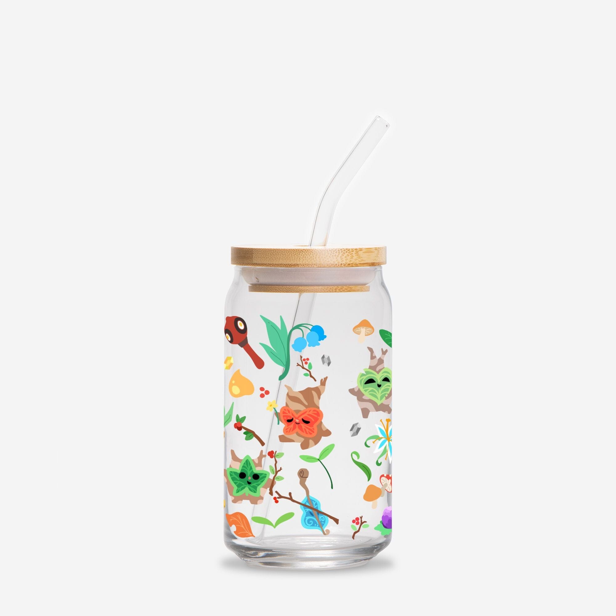 Colorful Koroks | Glass Tumbler | The Legend of Zelda Tumblers Threads & Thistles Inventory Add Straw + Lid