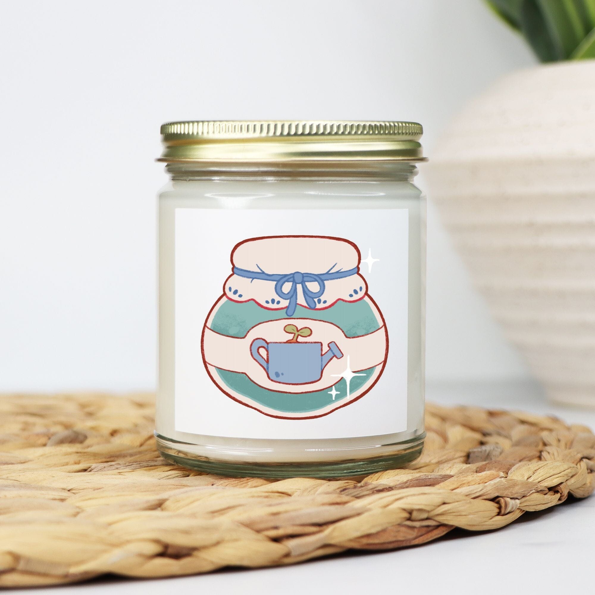 Gardening Hobby | Candle Clear Jar 9oz | Cozy Games & Hobbies Candles Threads & Thistles Inventory