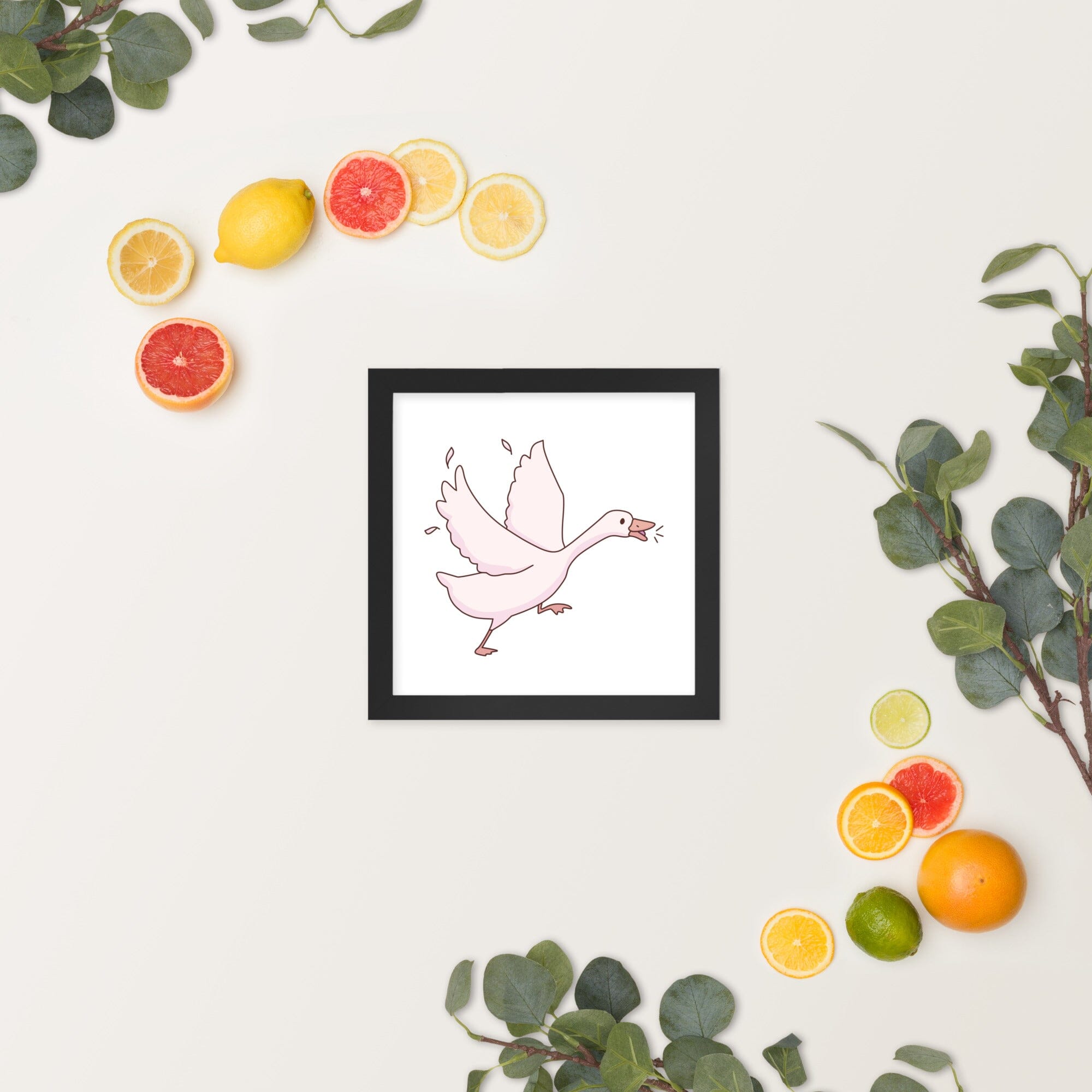 Goose | Framed poster | TTI Stream Threads & Thistles Inventory Black 10″×10″