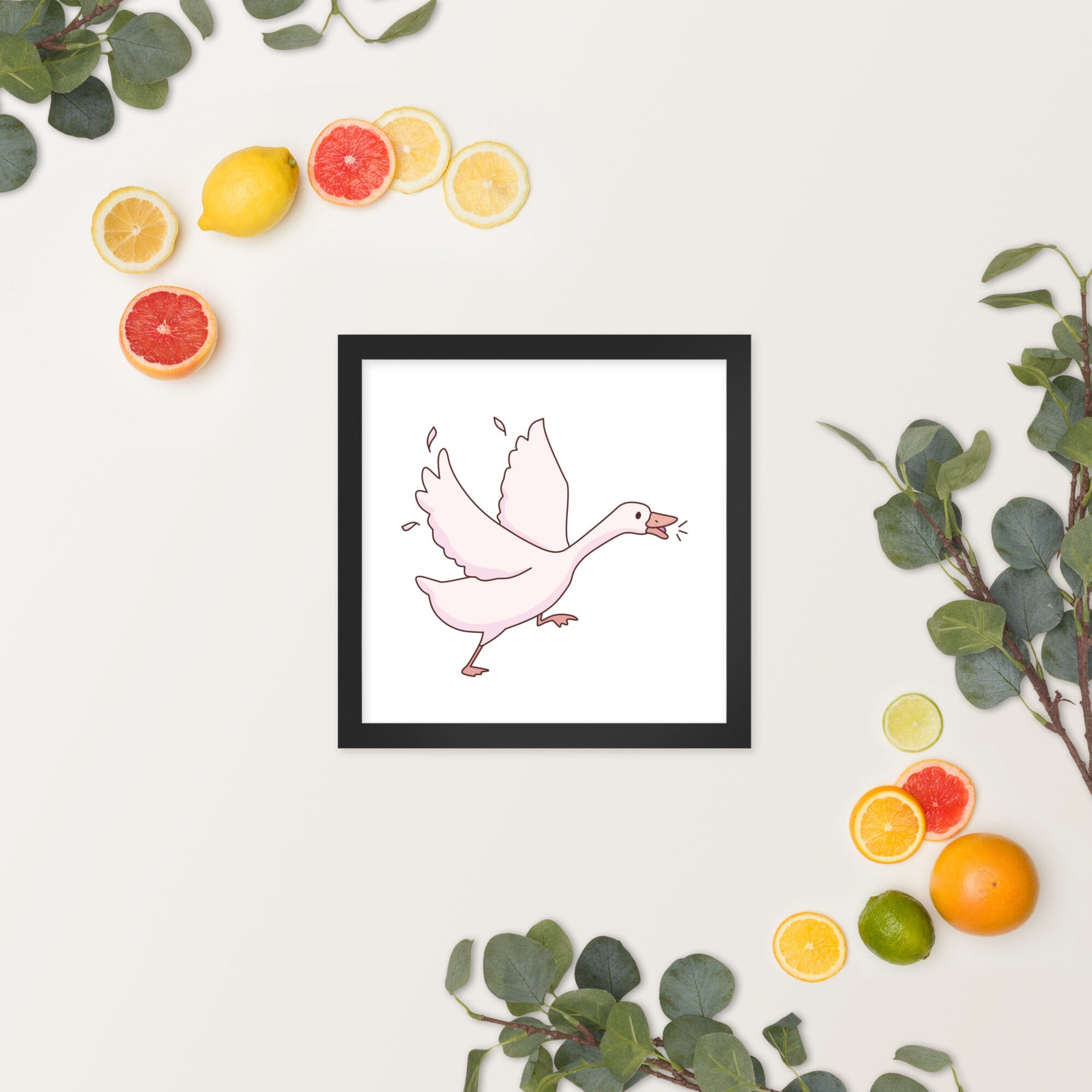 Goose | Framed poster | TTI Stream Threads & Thistles Inventory Black 12″×12″