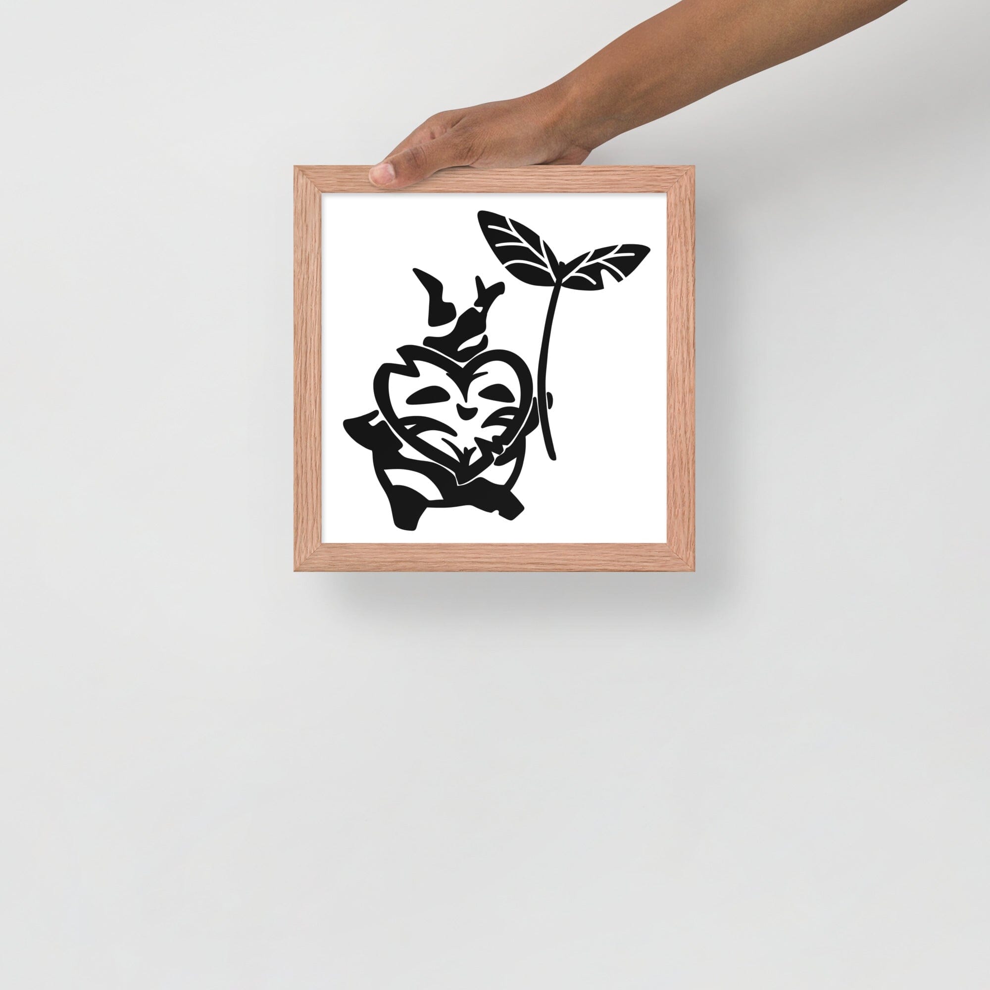 Flying Korok | Framed poster | The Legend of Zelda Threads & Thistles Inventory Red Oak 10″×10″