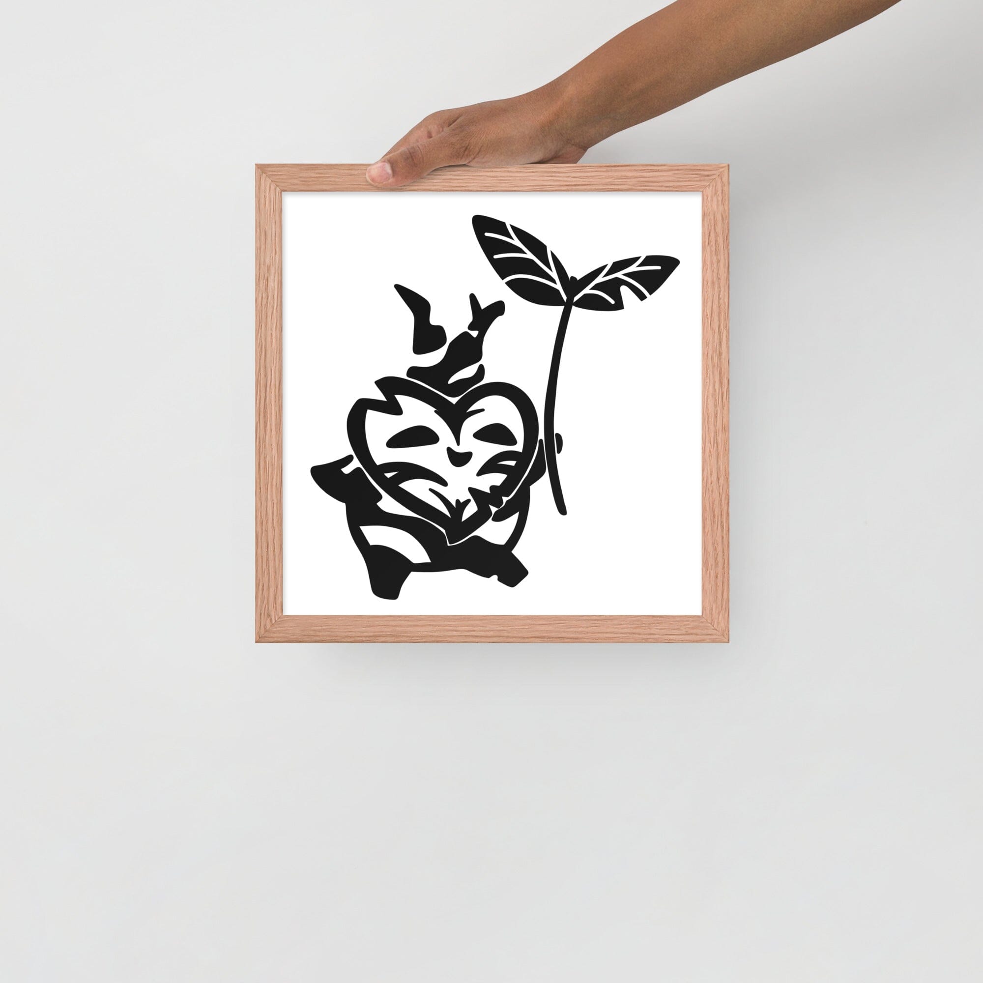 Flying Korok | Framed poster | The Legend of Zelda Threads & Thistles Inventory Red Oak 12″×12″