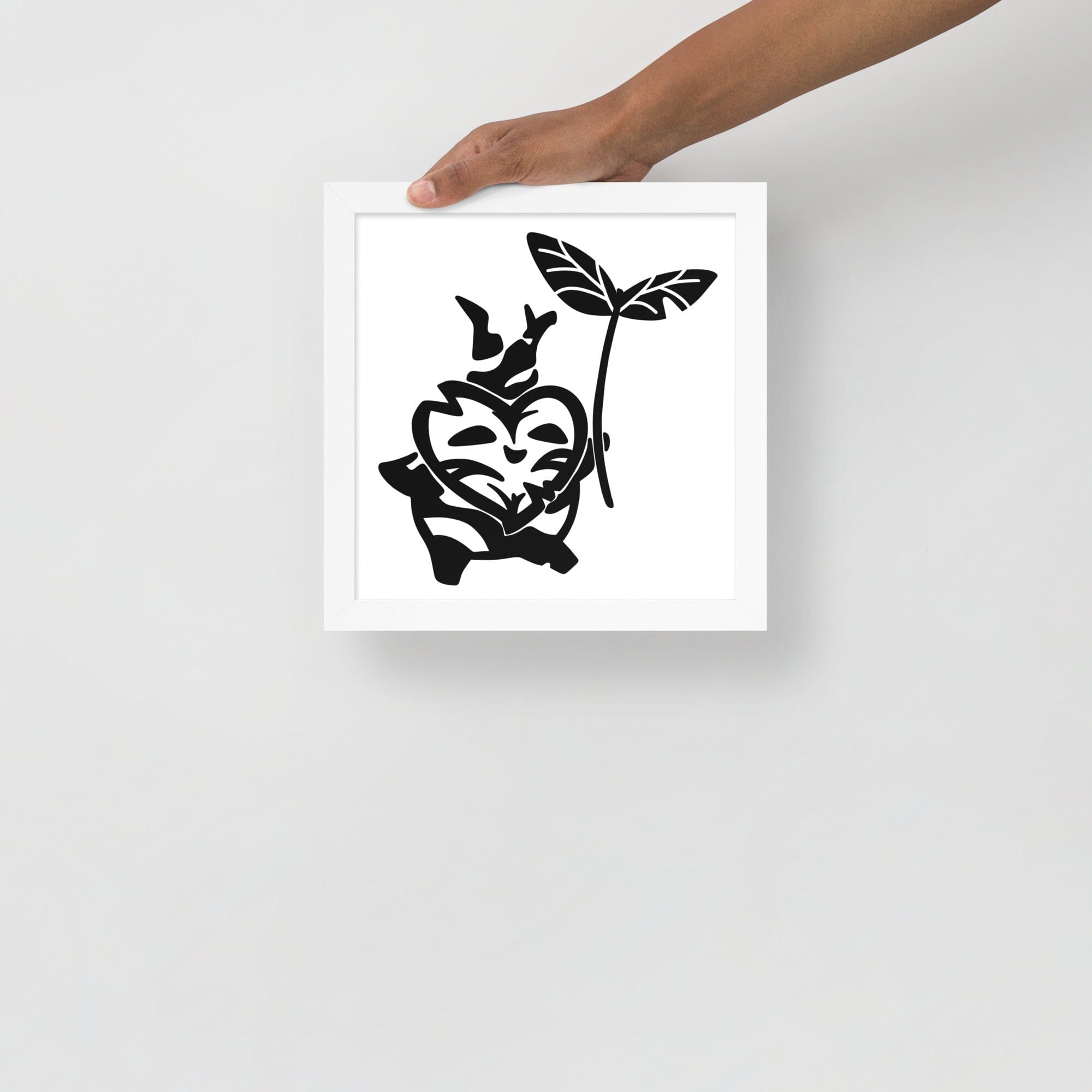 Flying Korok | Framed poster | The Legend of Zelda Threads & Thistles Inventory White 10″×10″