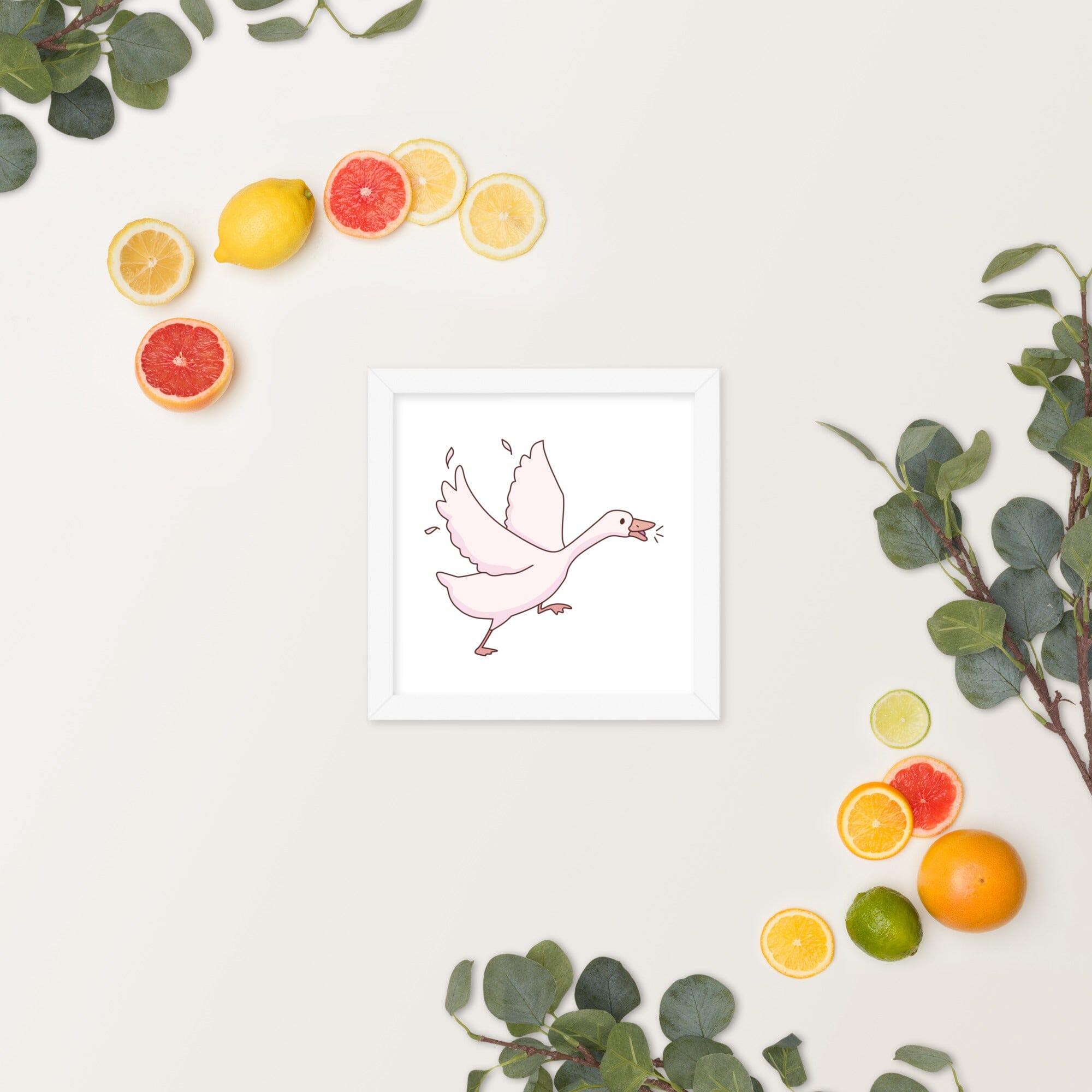 Goose | Framed poster | TTI Stream Threads & Thistles Inventory White 10″×10″