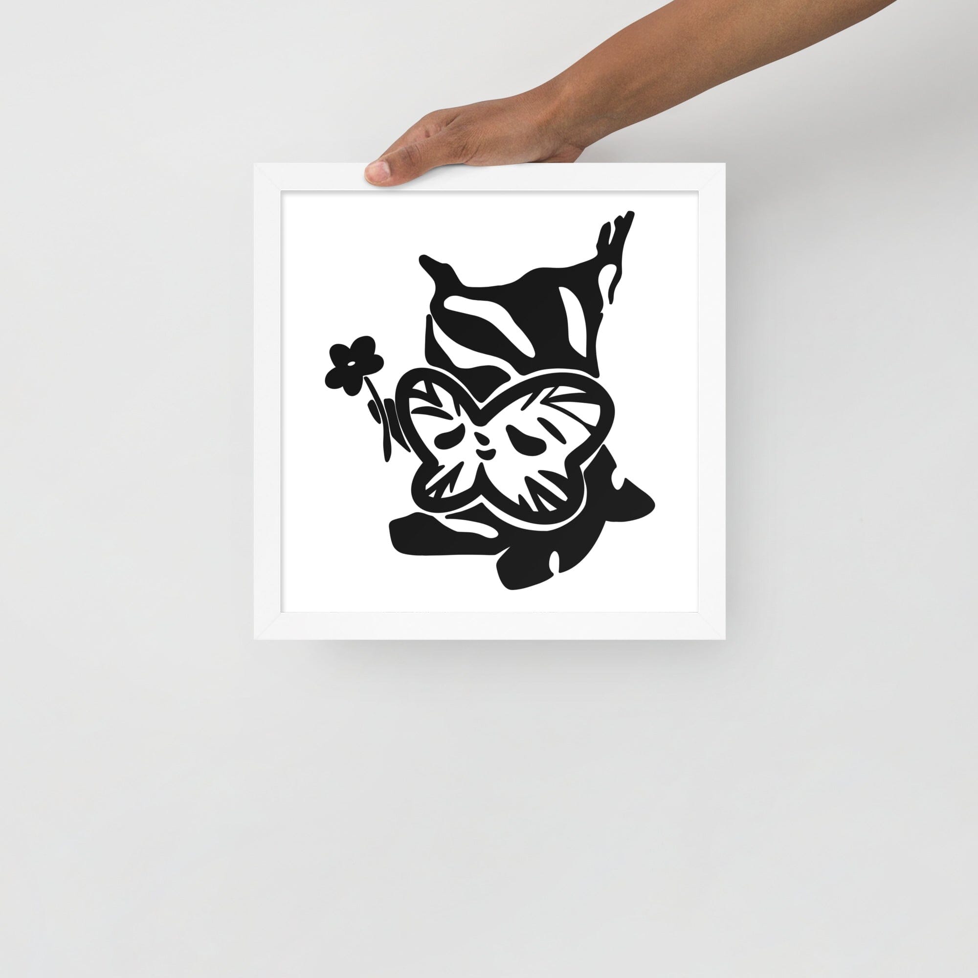 Flower Korok | Framed poster | The Legend of Zelda Threads & Thistles Inventory White 12″×12″