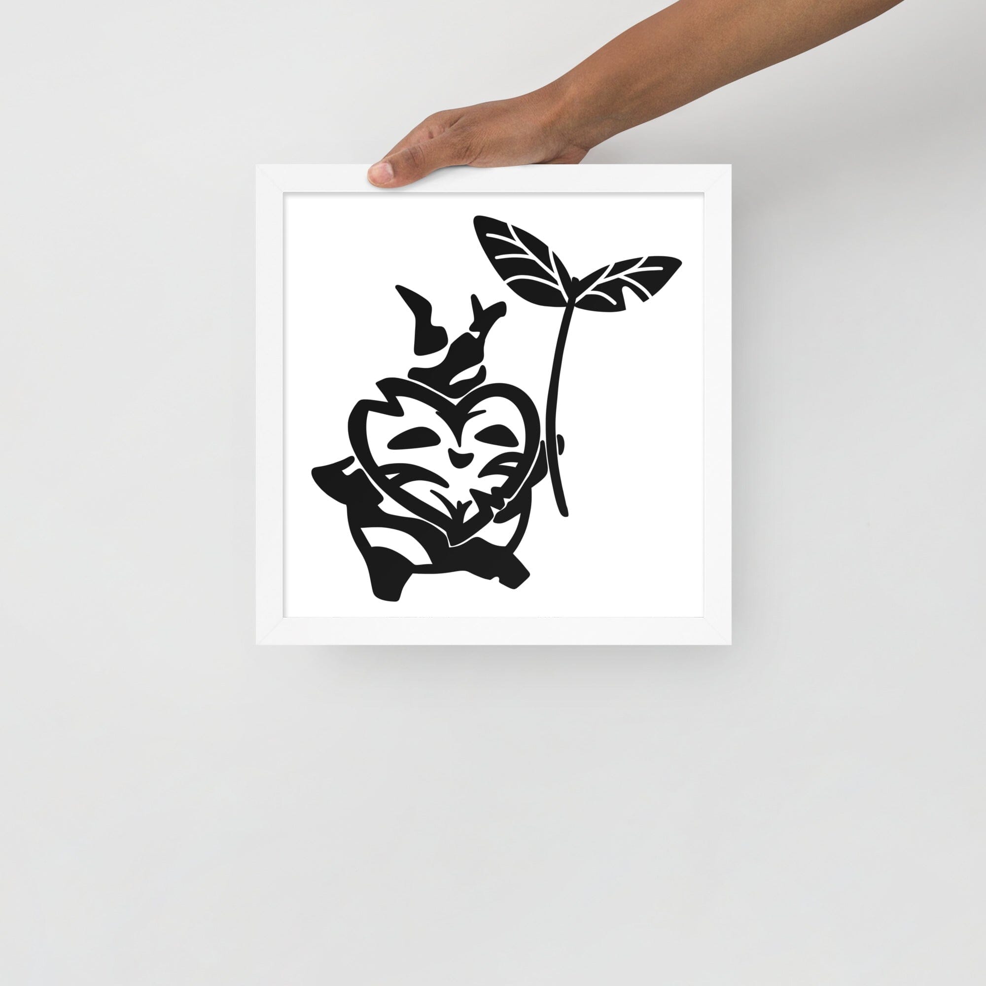 Flying Korok | Framed poster | The Legend of Zelda Threads & Thistles Inventory White 12″×12″
