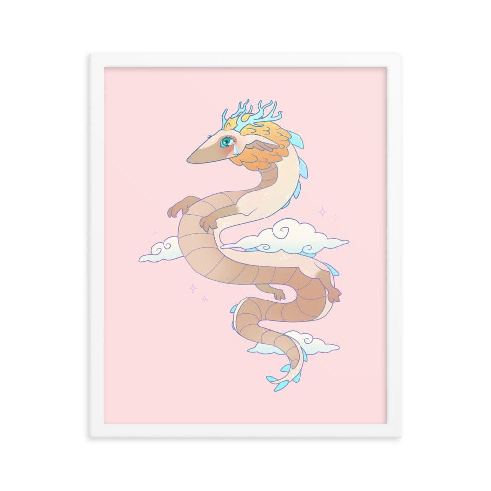 Light Dragon | Framed poster | Titty Tea Zelda Threads & Thistles Inventory White 16″×20″