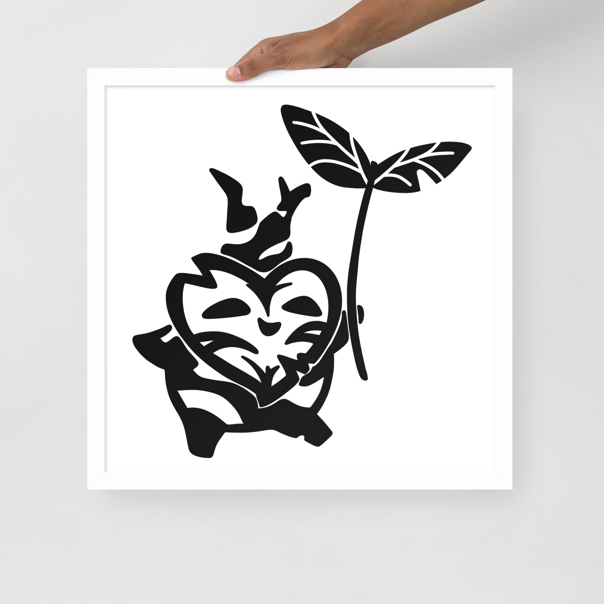 Flying Korok | Framed poster | The Legend of Zelda Threads & Thistles Inventory White 18″×18″