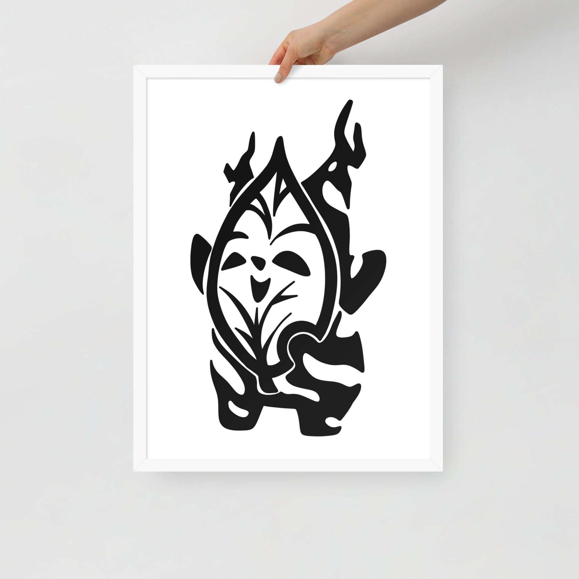 Happy Korok | Framed poster | The Legend of Zelda Threads & Thistles Inventory White 18″×24″