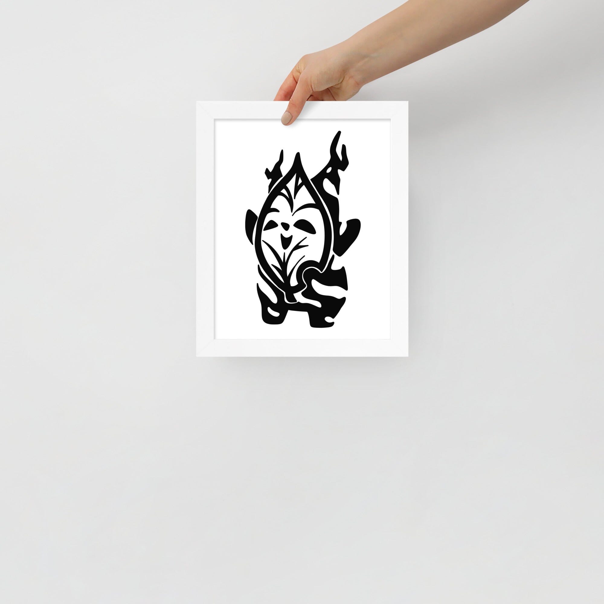Happy Korok | Framed poster | The Legend of Zelda Threads & Thistles Inventory White 8″×10″