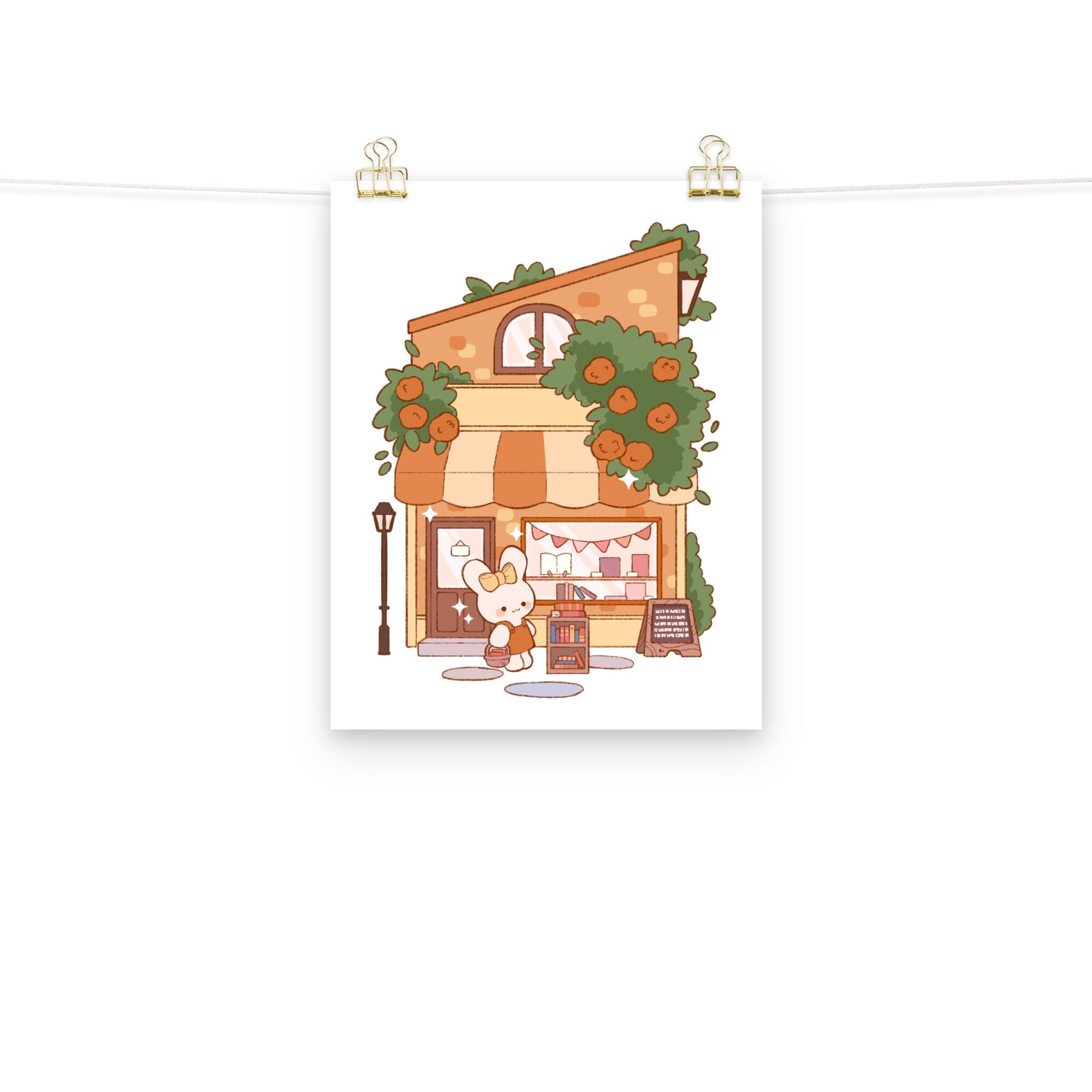 Cozy Bookstore | Poster | Cozy Games & Hobbies Threads & Thistles Inventory