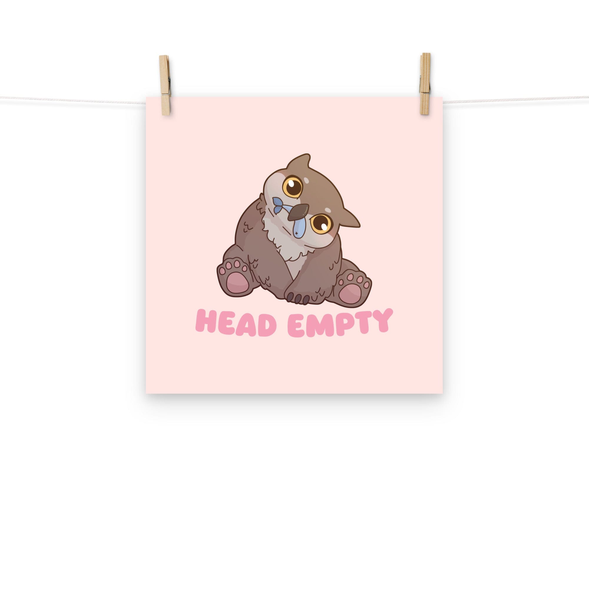 Head Empty | Poster | Baldur's Gate Threads & Thistles Inventory 14″×14″
