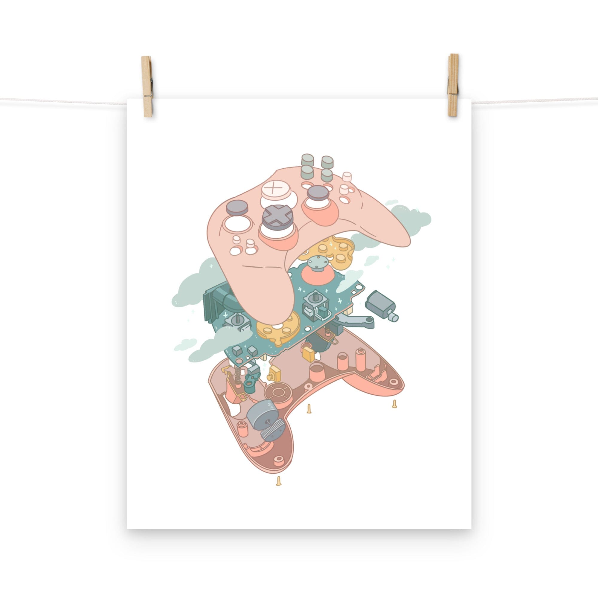 On The Inside (Deconstructed Controller) | Poster Threads & Thistles Inventory 16″×20″