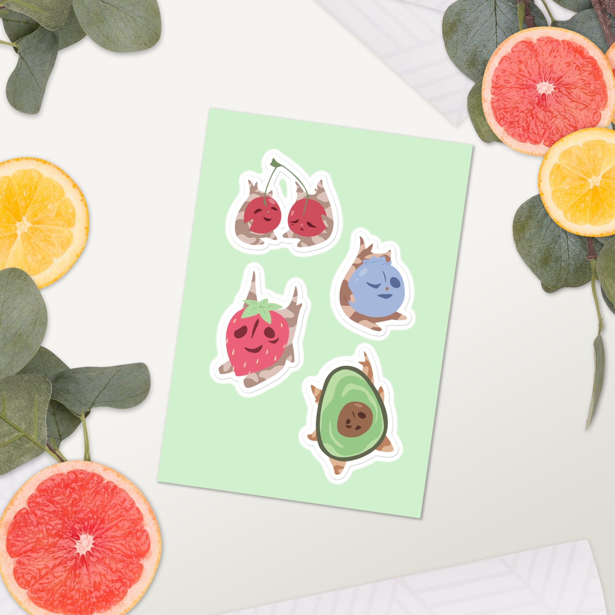Fruity Koroks | Sticker sheet | Titty Tea Zelda Threads & Thistles Inventory