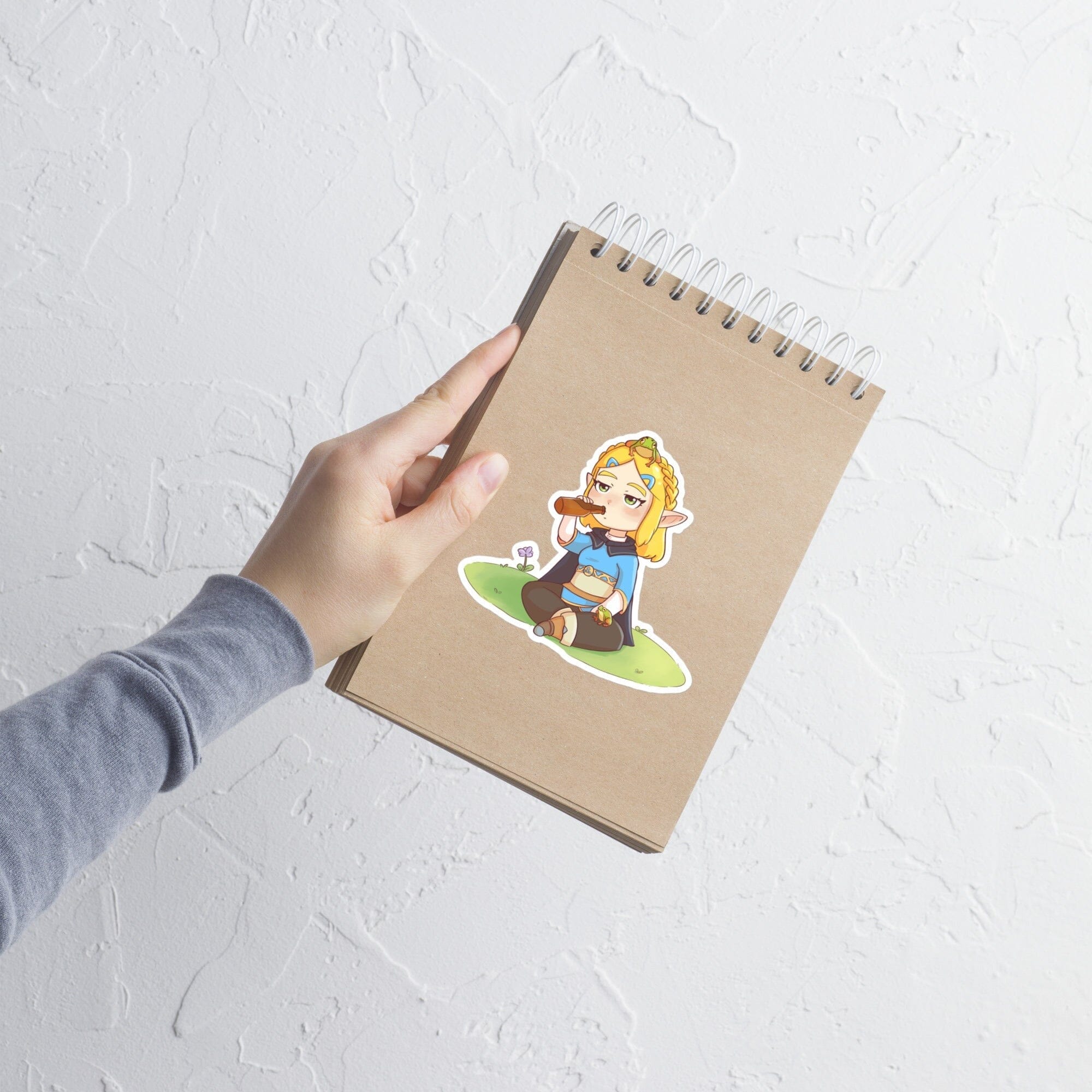 Zelda Beer Frog | Bubble-free sticker | Titty Tea Zelda Threads & Thistles Inventory