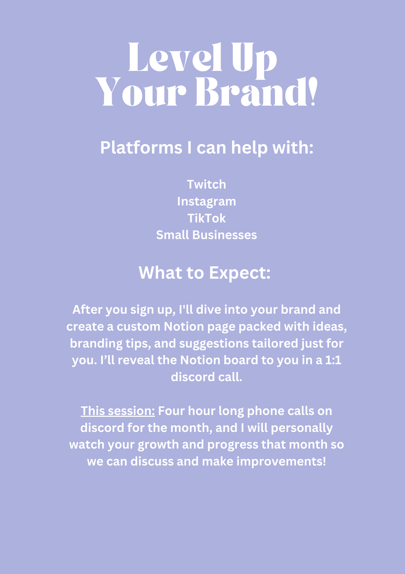 1 Month 1:1 Brand Consultation Threads & Thistles Inventory