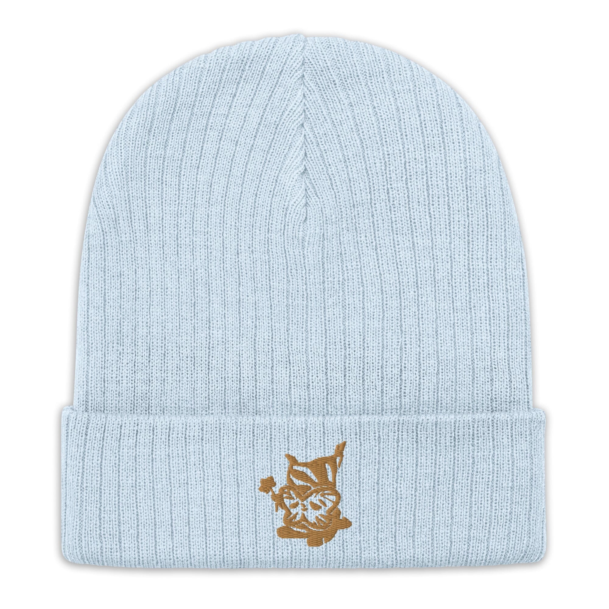 Golden Flower Korok | Ribbed knit beanie | The Legend of Zelda Threads & Thistles Inventory Light Blue