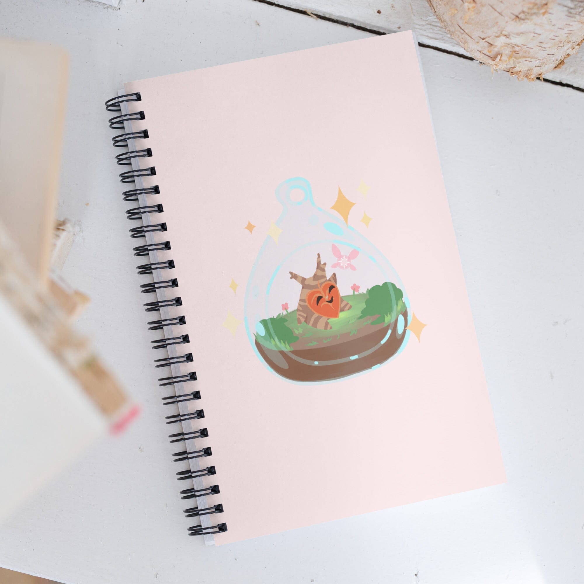 Terrarium Korok | Spiral notebook | Titty Tea Zelda Threads & Thistles Inventory