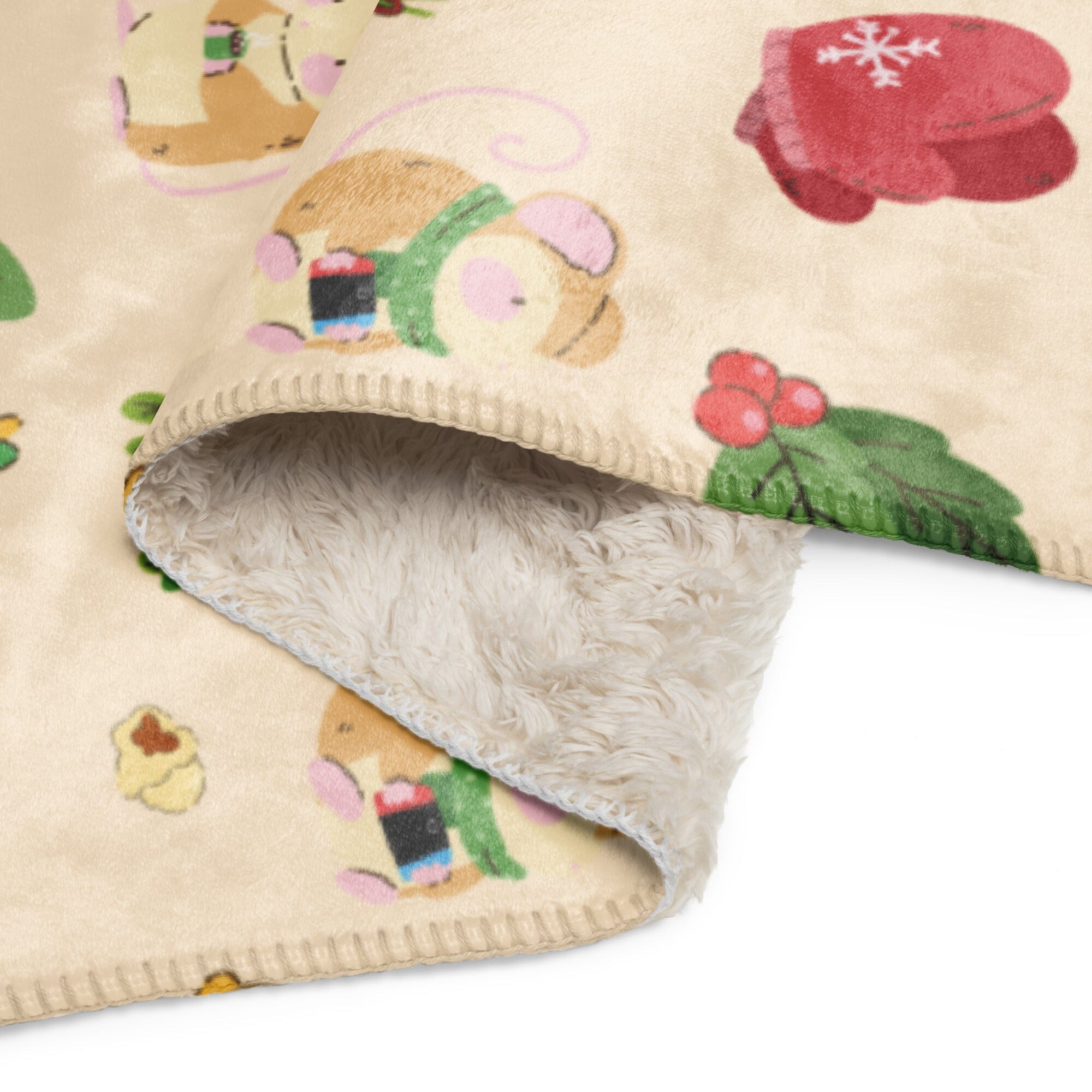 Cozy Christmas Mouse | Sherpa blanket | Cozy Gamer Threads & Thistles Inventory