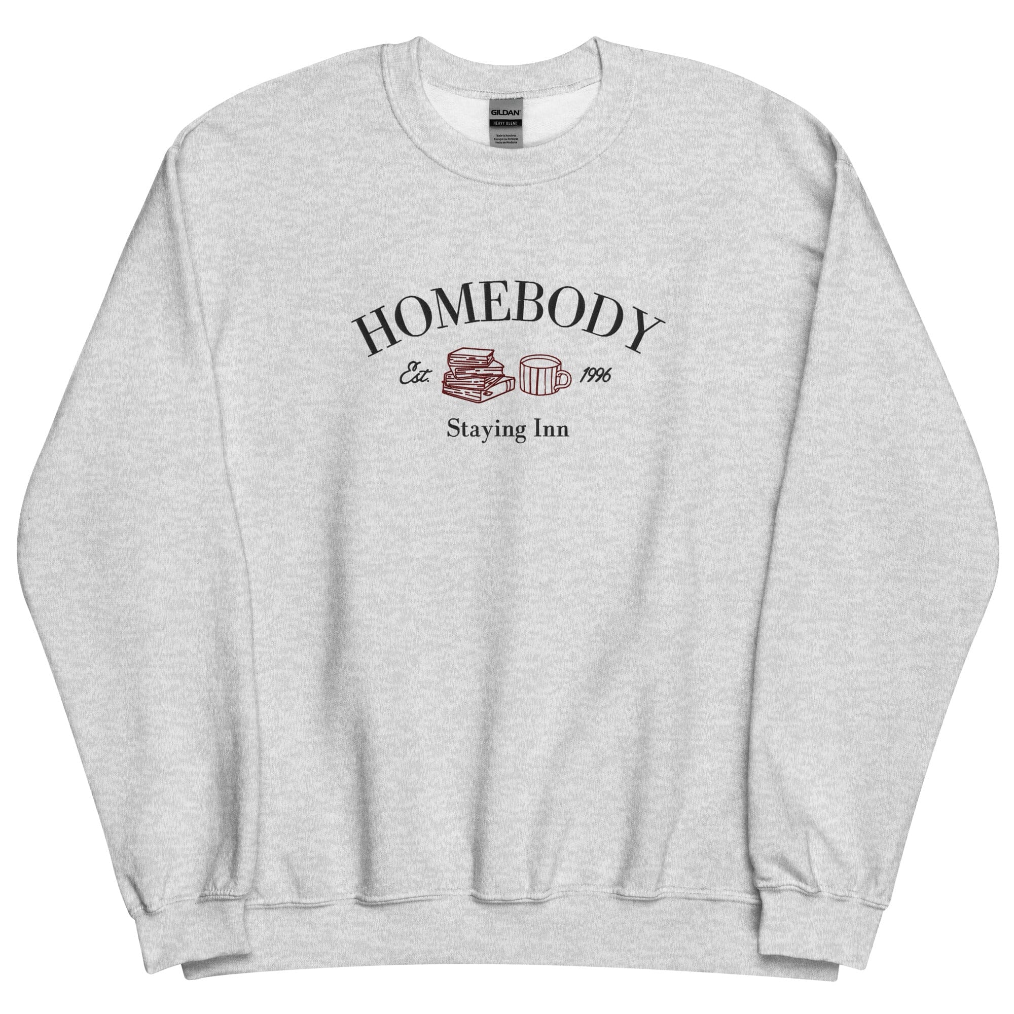 Homebody Staying Inn| Embroidered Unisex Sweatshirt | Cozy games & Hobbies Threads & Thistles Inventory Ash S